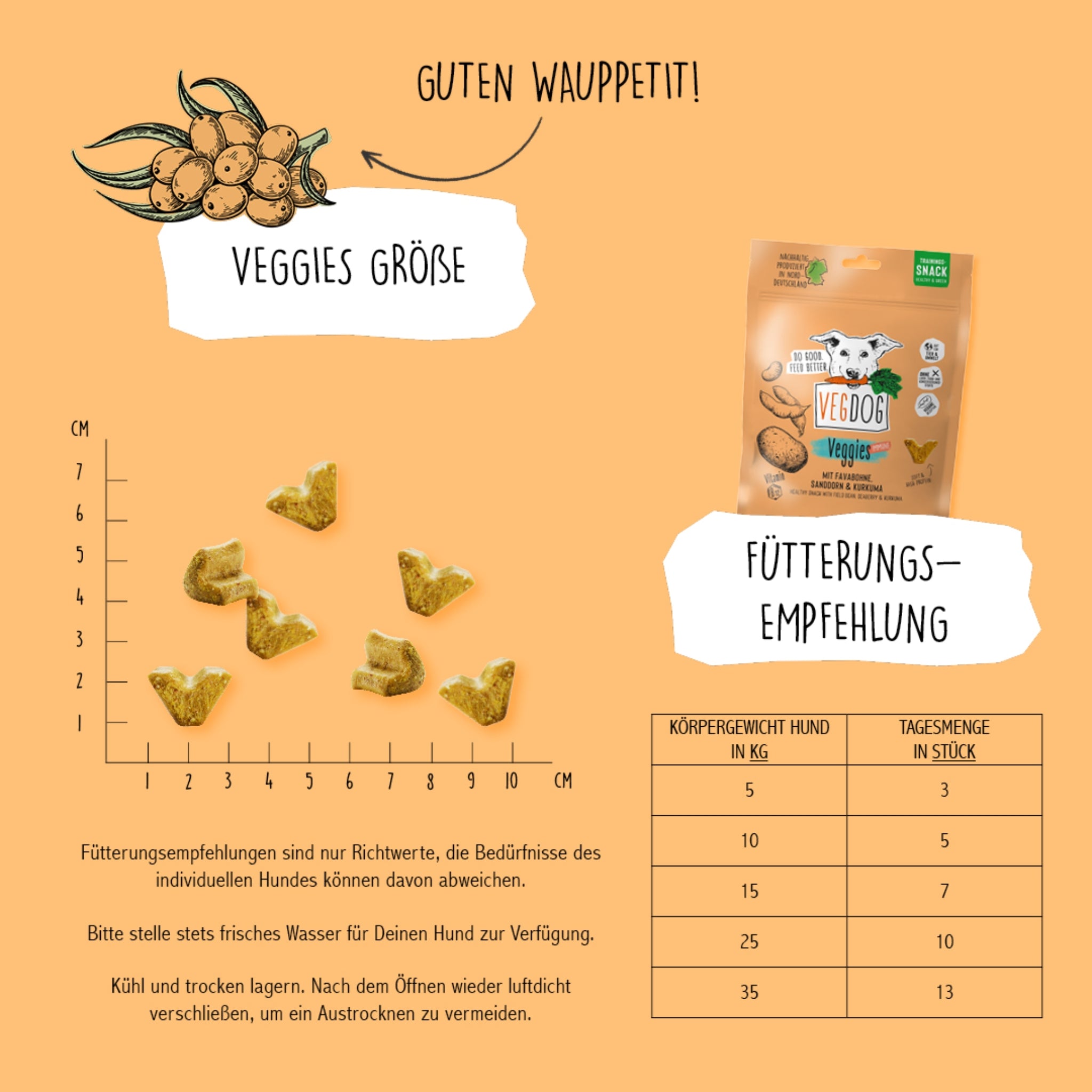 VEGDOG Veggies Immune, Veganer Hundesnack