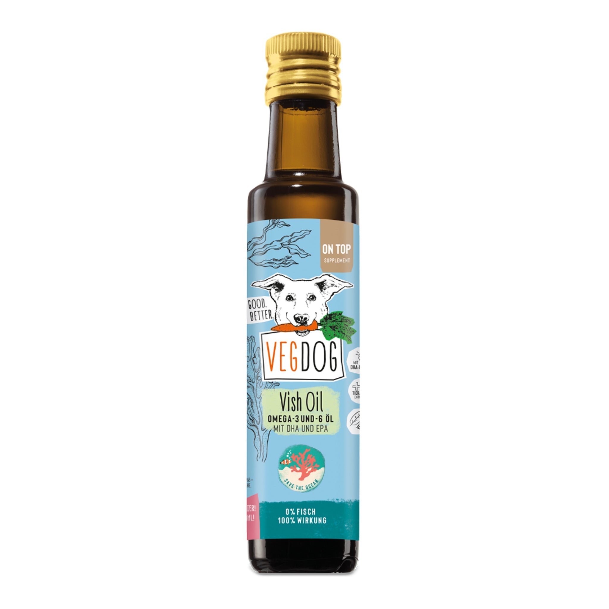 VEGDOG Vish Oil - Veganes Fischöl für Hunde - Woofshack