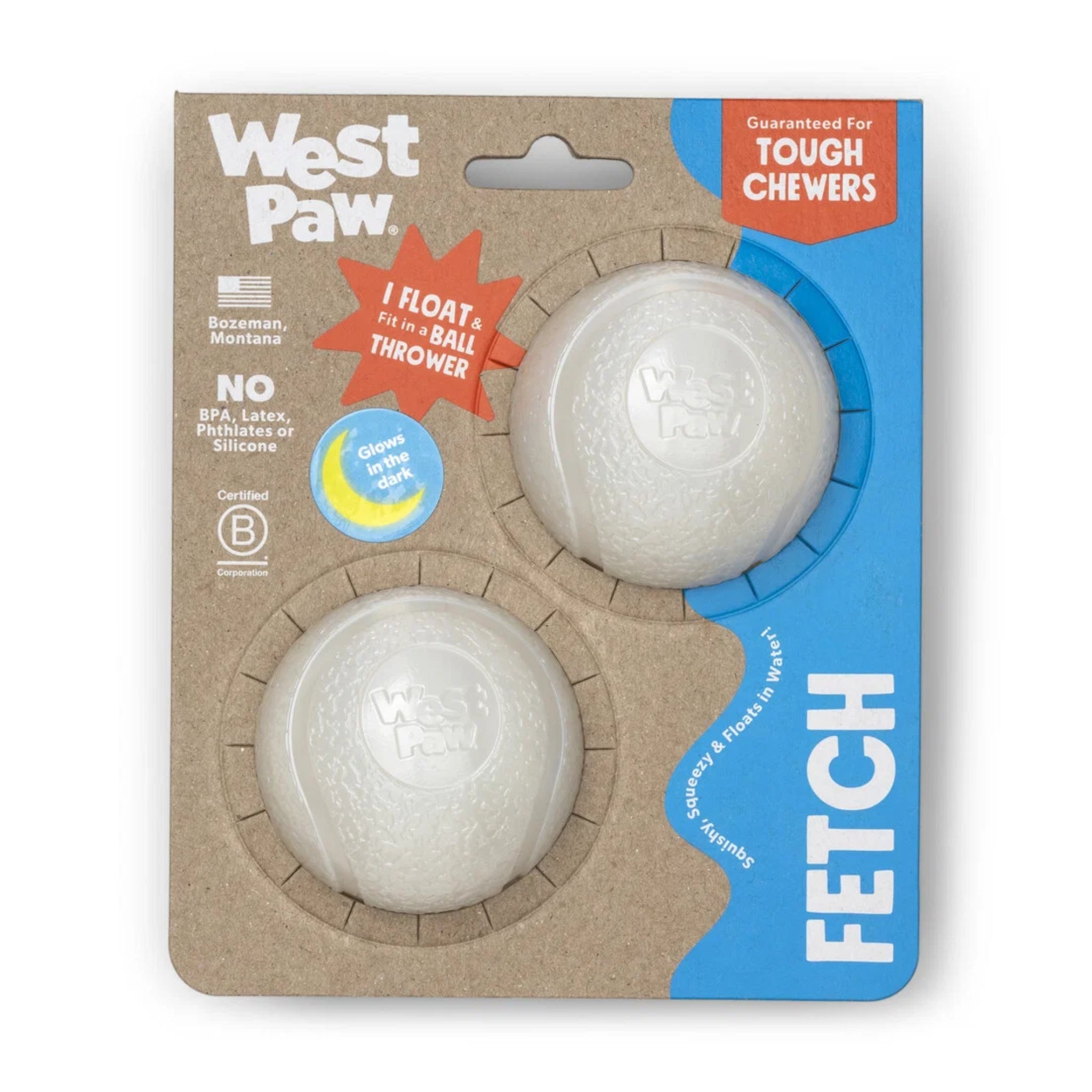 West Paw Zogoflex Boundr – Unzerstörbarer Hundeball für Apportierer, Wasserratten & Kau-Enthusiasten | Spülmaschinenfest, schwimmfähig & kompatibel mit Ballschleudern - Woofshack