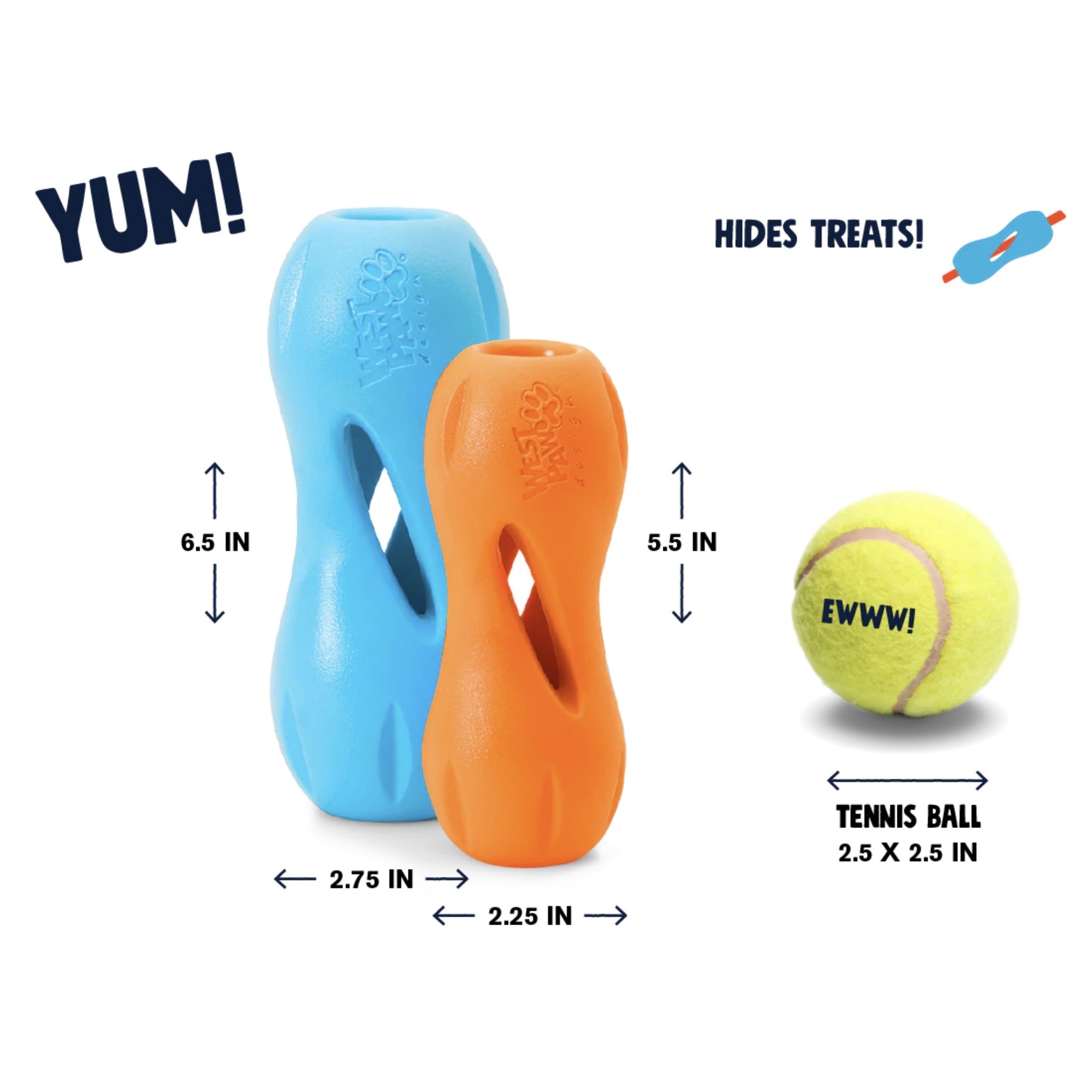West Paw Zogoflex Qwizl, Hundespielzeug - Woofshack