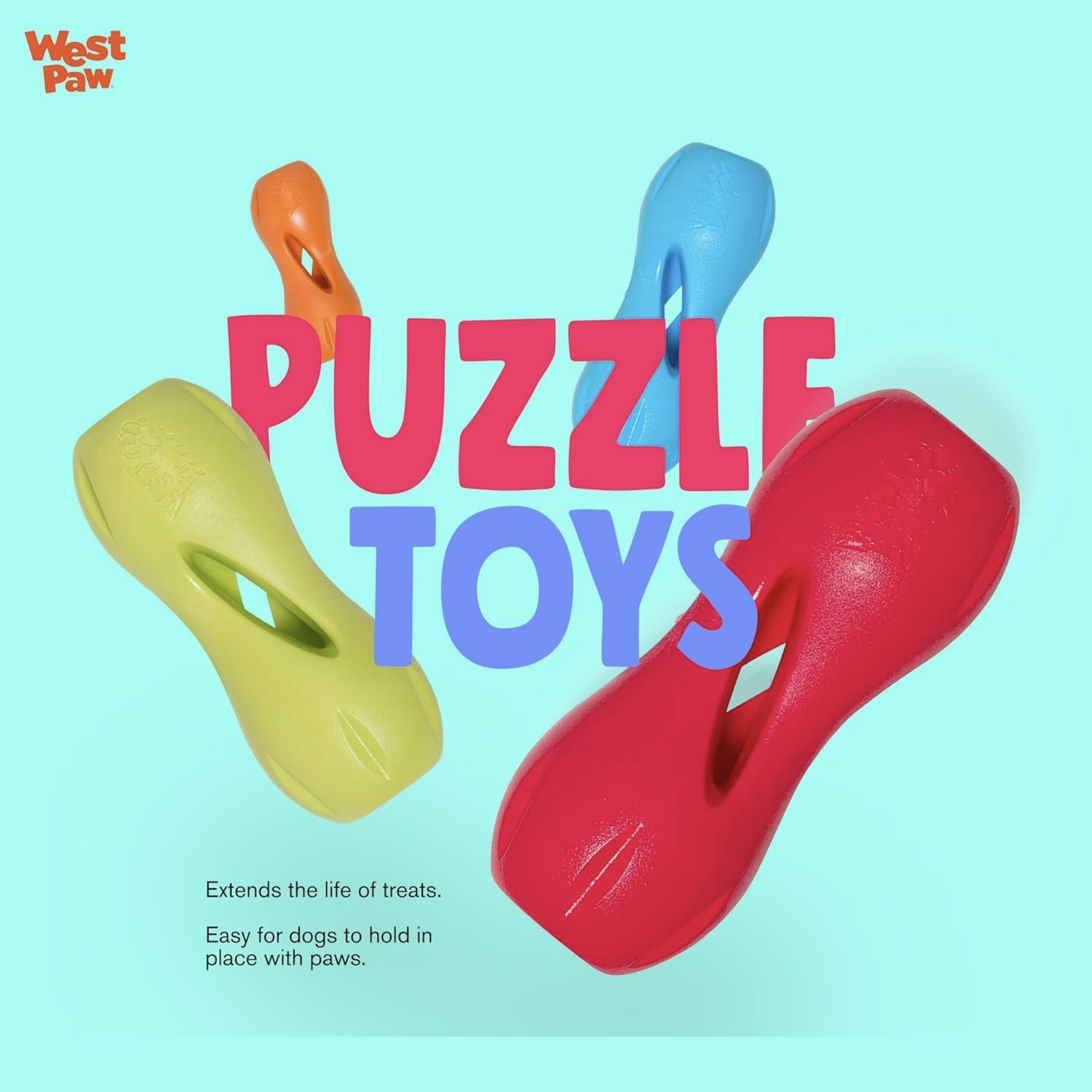 West Paw Zogoflex Qwizl, Hundespielzeug - Woofshack