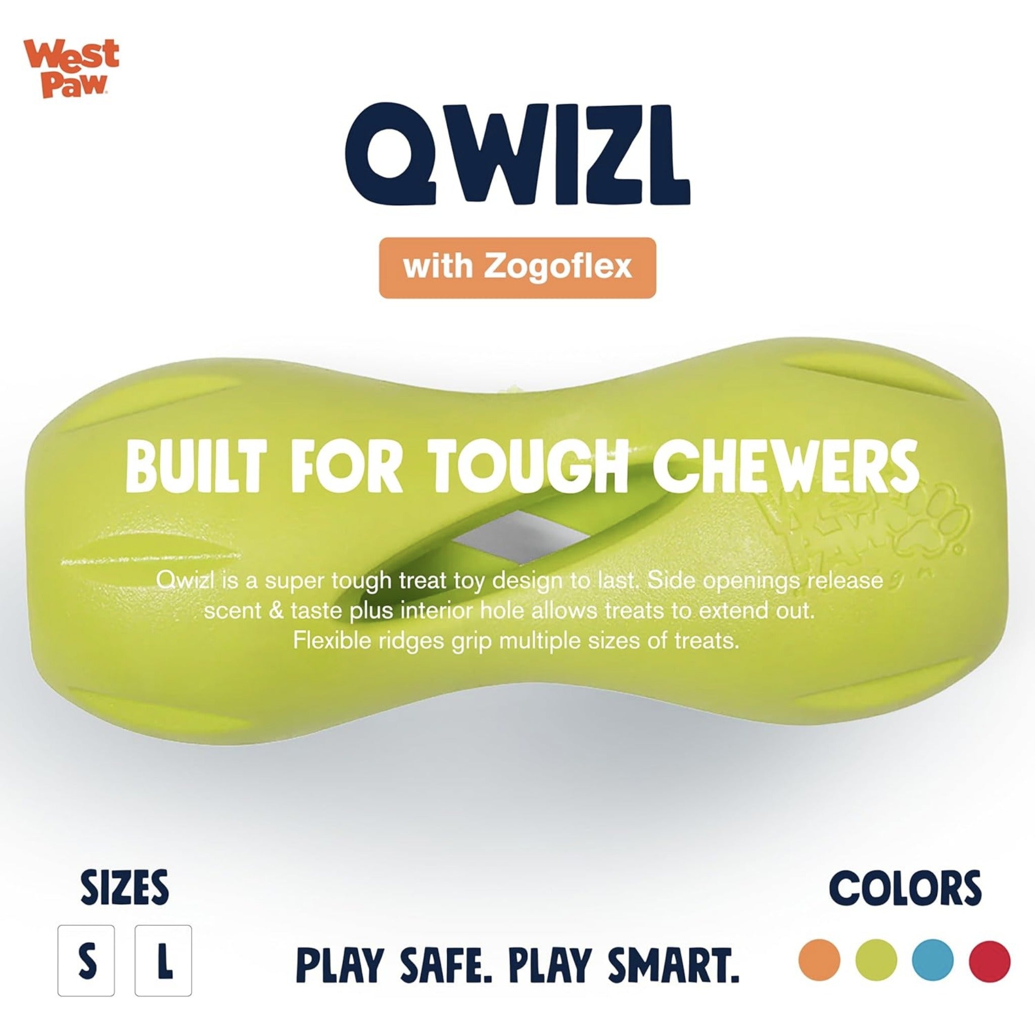 West Paw Zogoflex Qwizl, Hundespielzeug - Woofshack