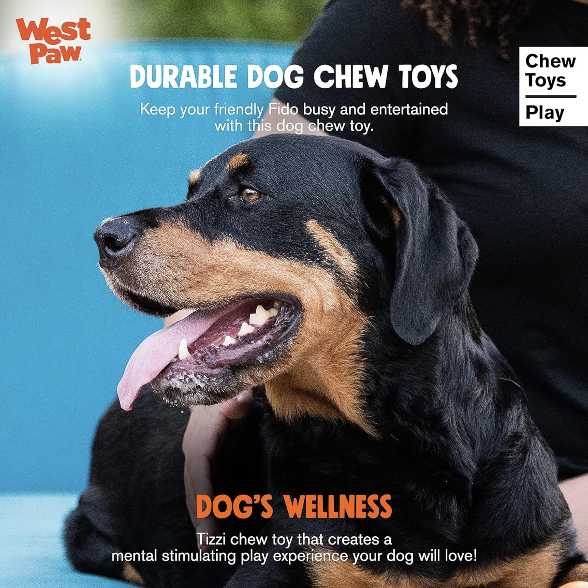 West Paw Zogoflex Tizzi, Hundespielzeug - Woofshack