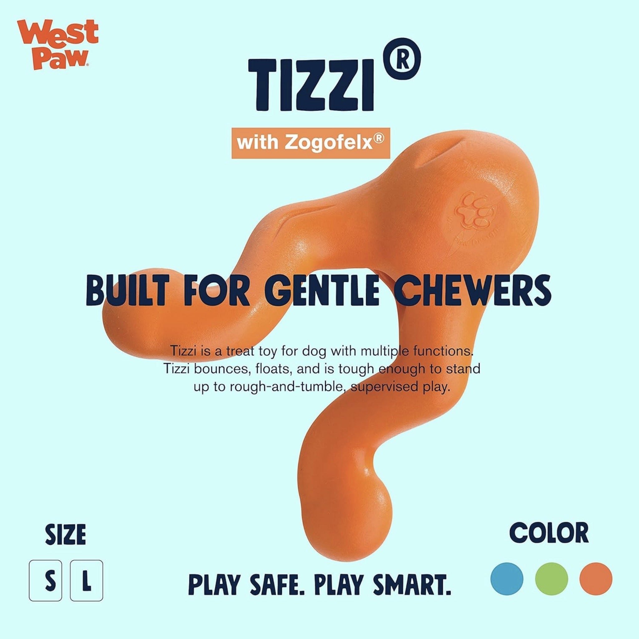 West Paw Zogoflex Tizzi, Hundespielzeug - Woofshack