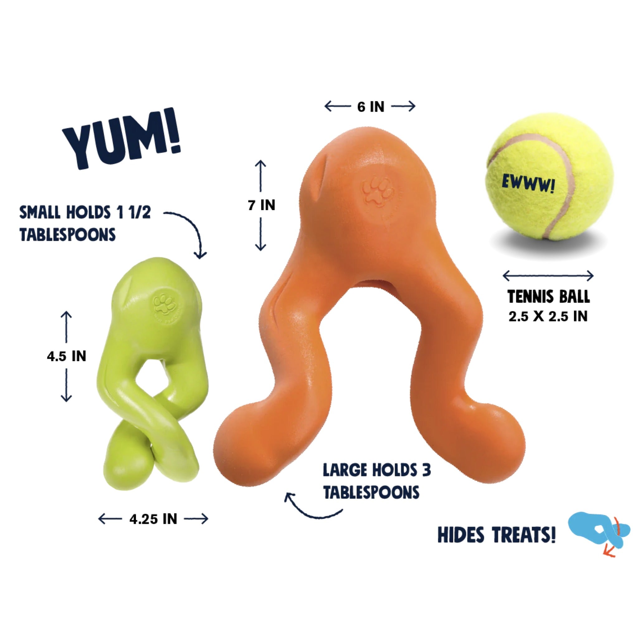 West Paw Zogoflex Tizzi, Hundespielzeug - Woofshack