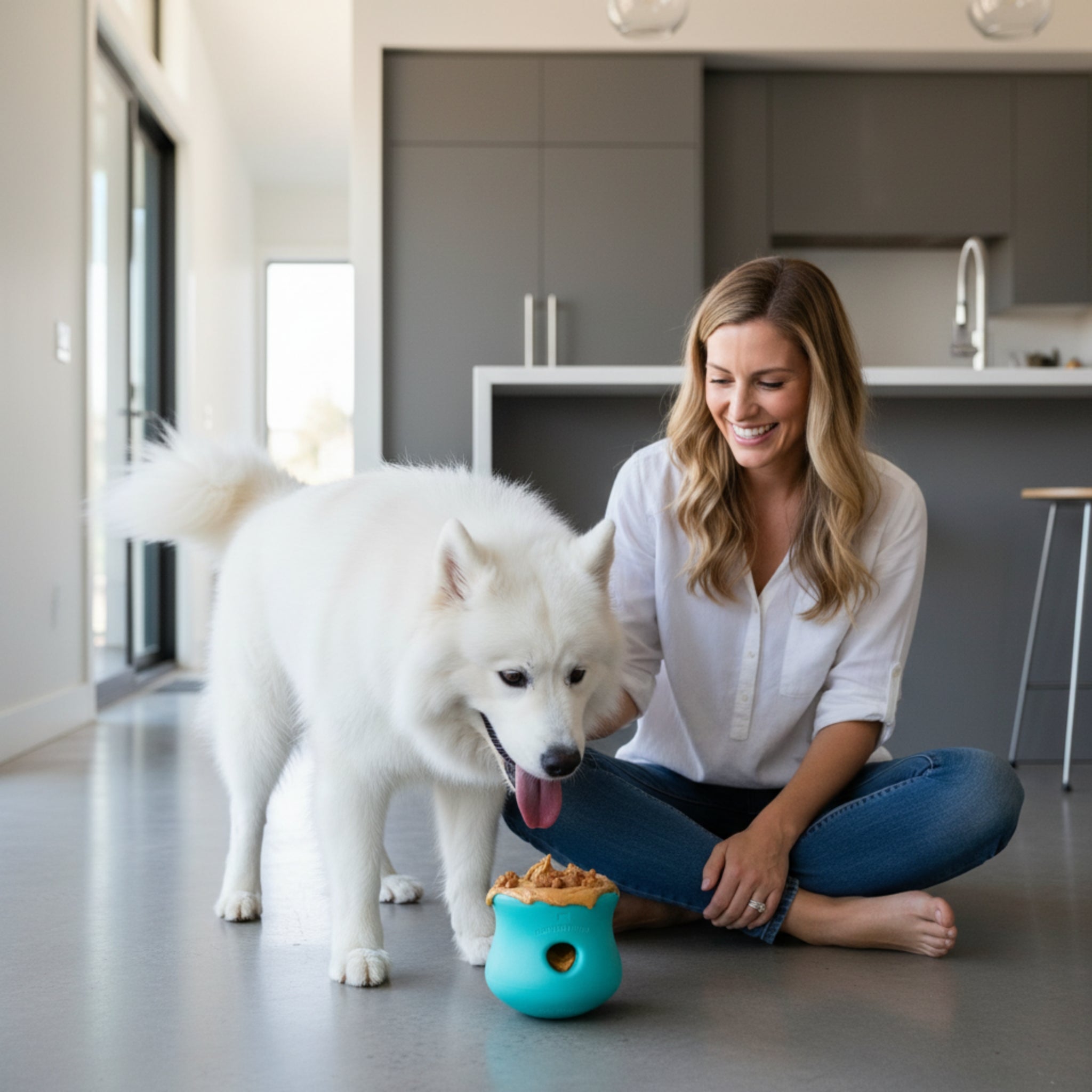 West Paw Toppl Intelligenzspielzeug – Langlebig & Spülmaschinenfest