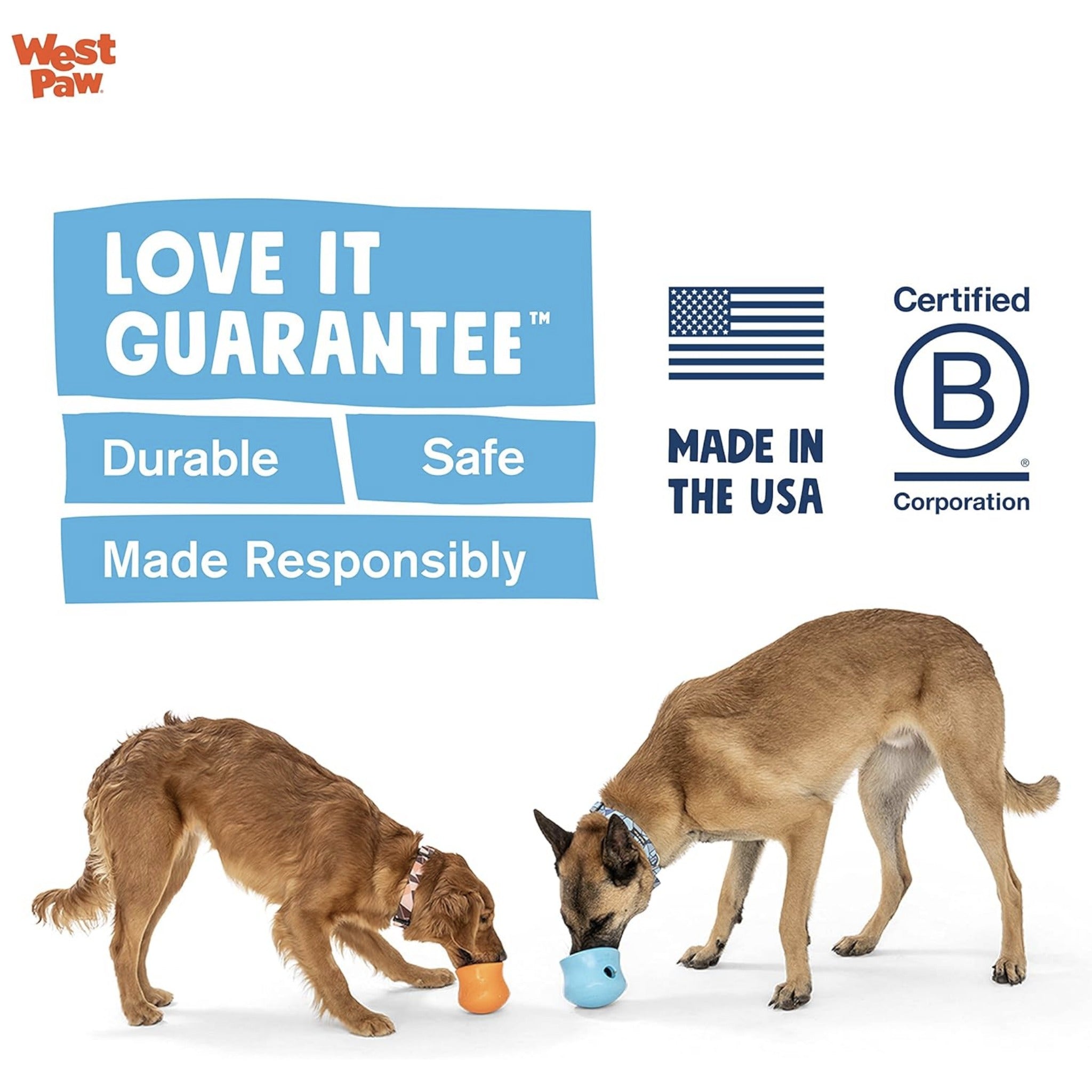 West Paw Zogoflex Toppl, Hundespielzeug - Woofshack