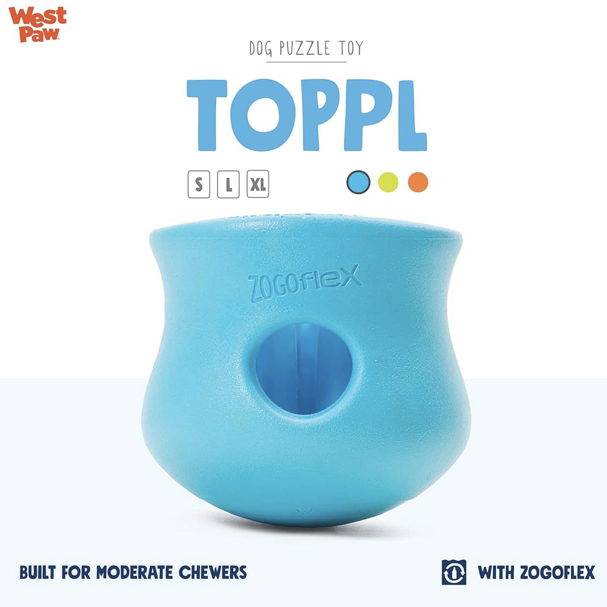 West Paw Zogoflex Toppl, Hundespielzeug - Woofshack