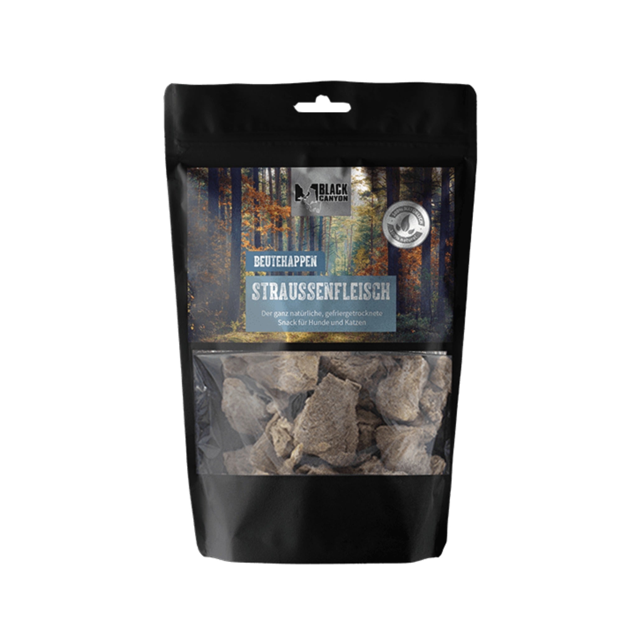 Black Canyon Beutehappen Hundesnack - Straußenfleisch - Woofshack