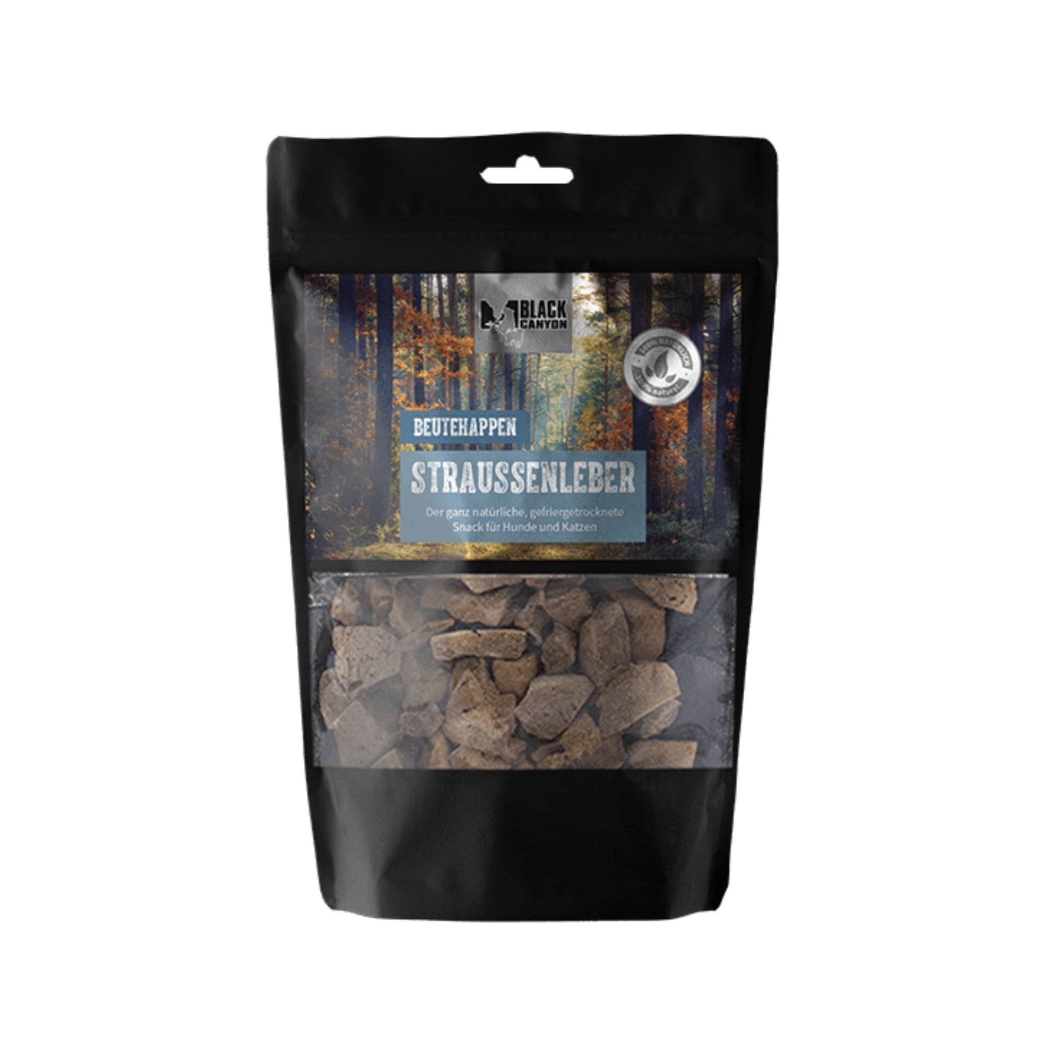 Black Canyon Beutehappen Hundesnack - Straußenleber - Woofshack