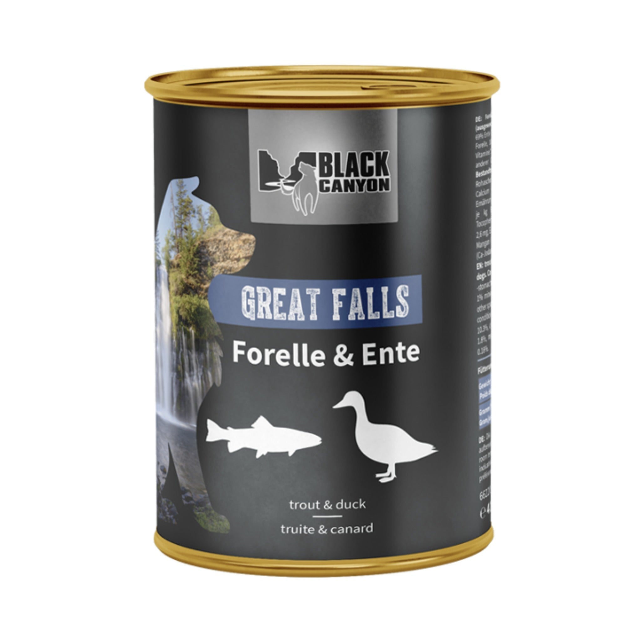 Black Canyon Great Falls - Forelle & Ente, Hunde Nassfutter - Woofshack