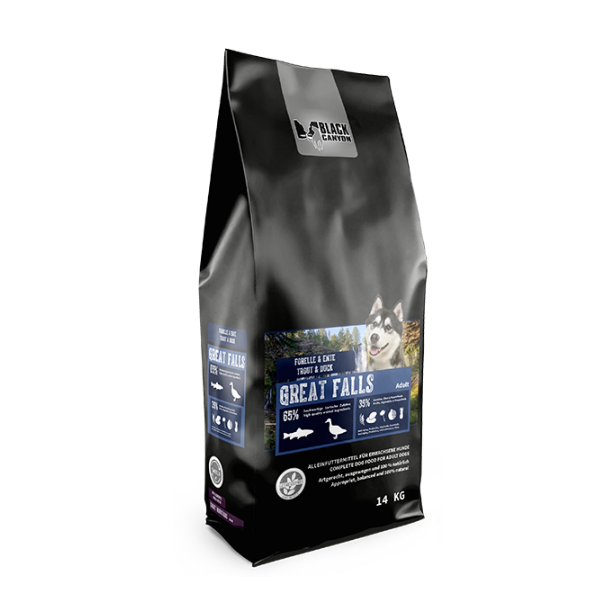 Black Canyon Great Falls - Forelle & Ente, Hundefutter - Woofshack