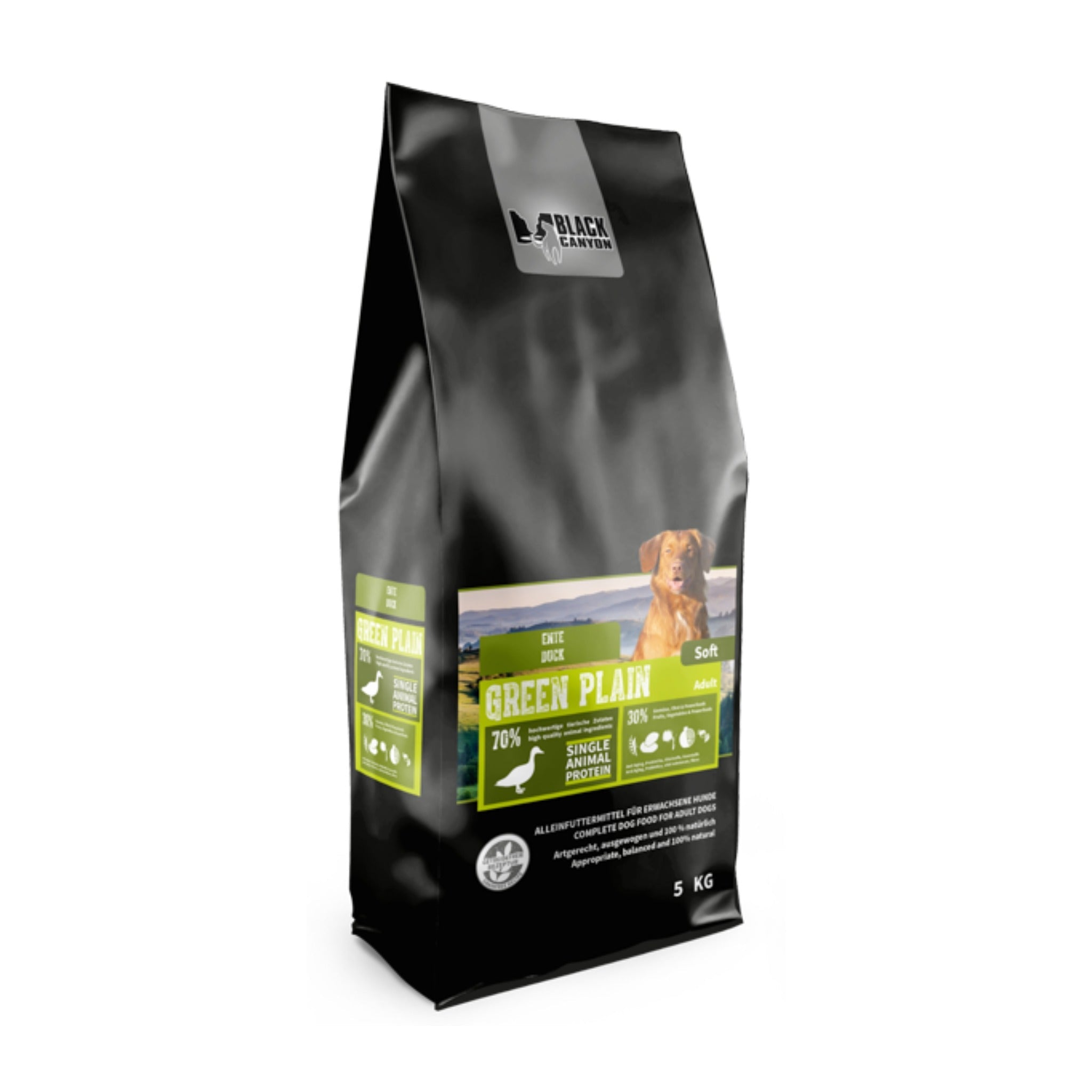 Black Canyon Green Plain - Soft - Singleprotein Ente - Woofshack