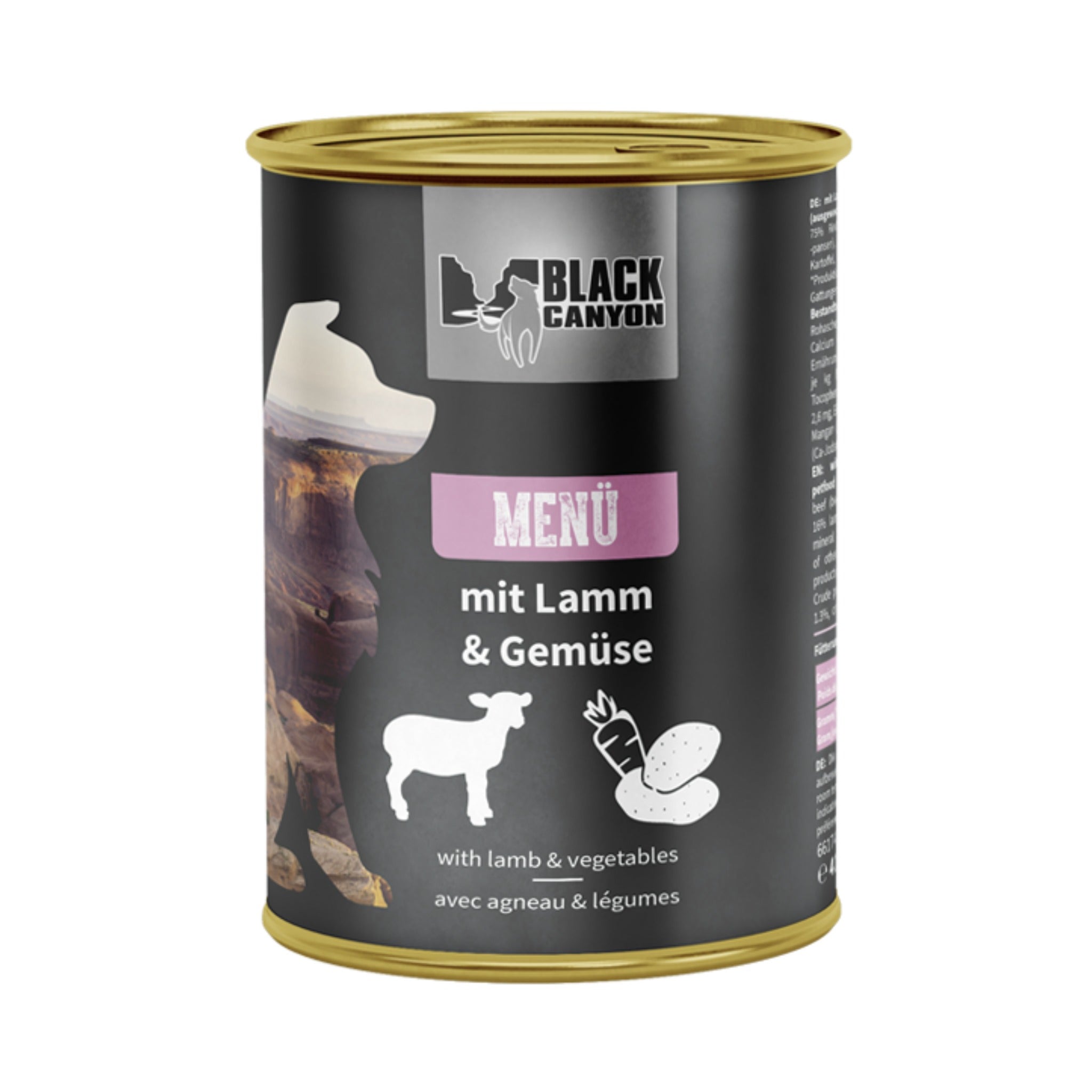 Black Canyon Menü mit Lamm & Gemüse, Hunde Nassfutter - Woofshack