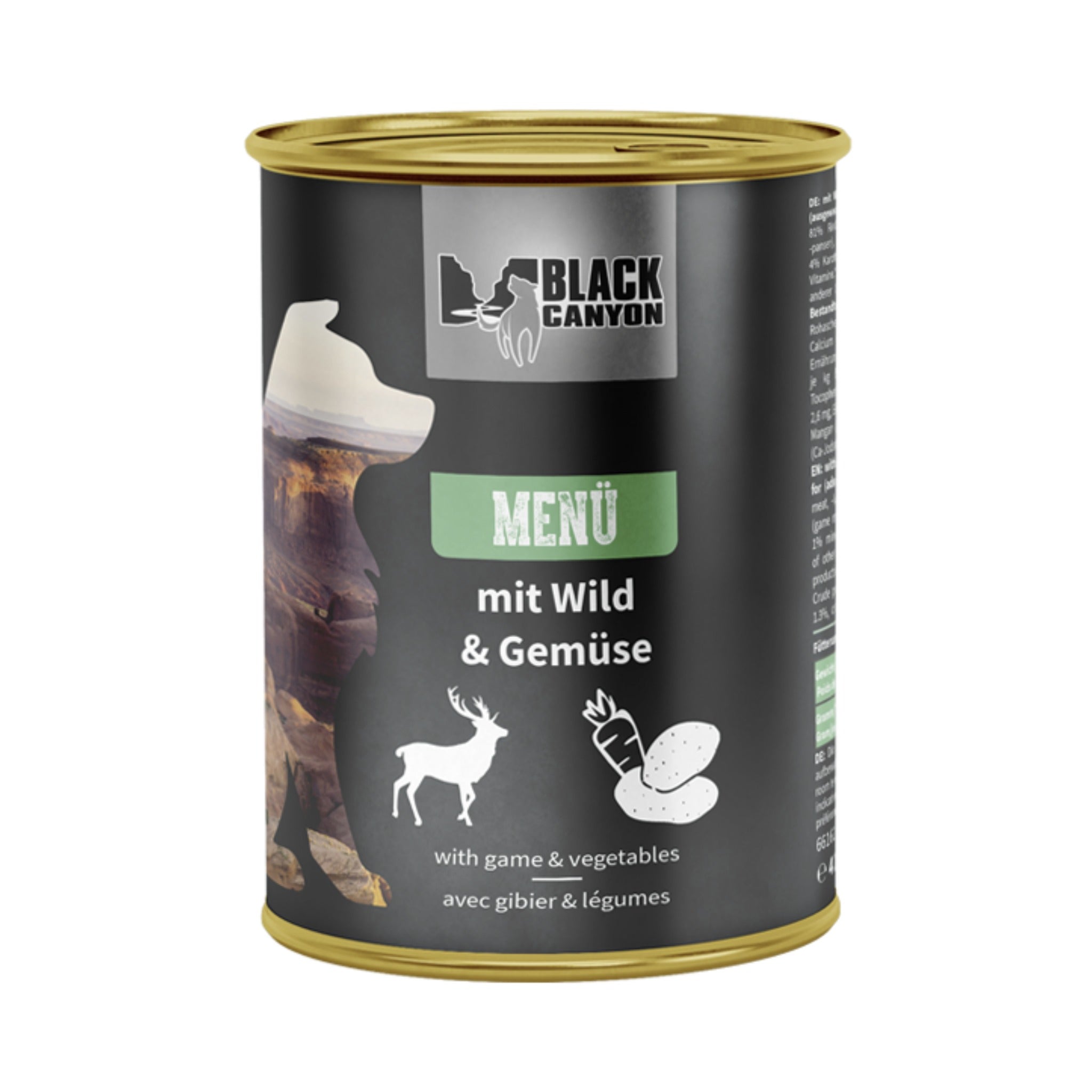 Black Canyon Menü mit Wild & Gemüse, Hunde Nassfutter - Woofshack