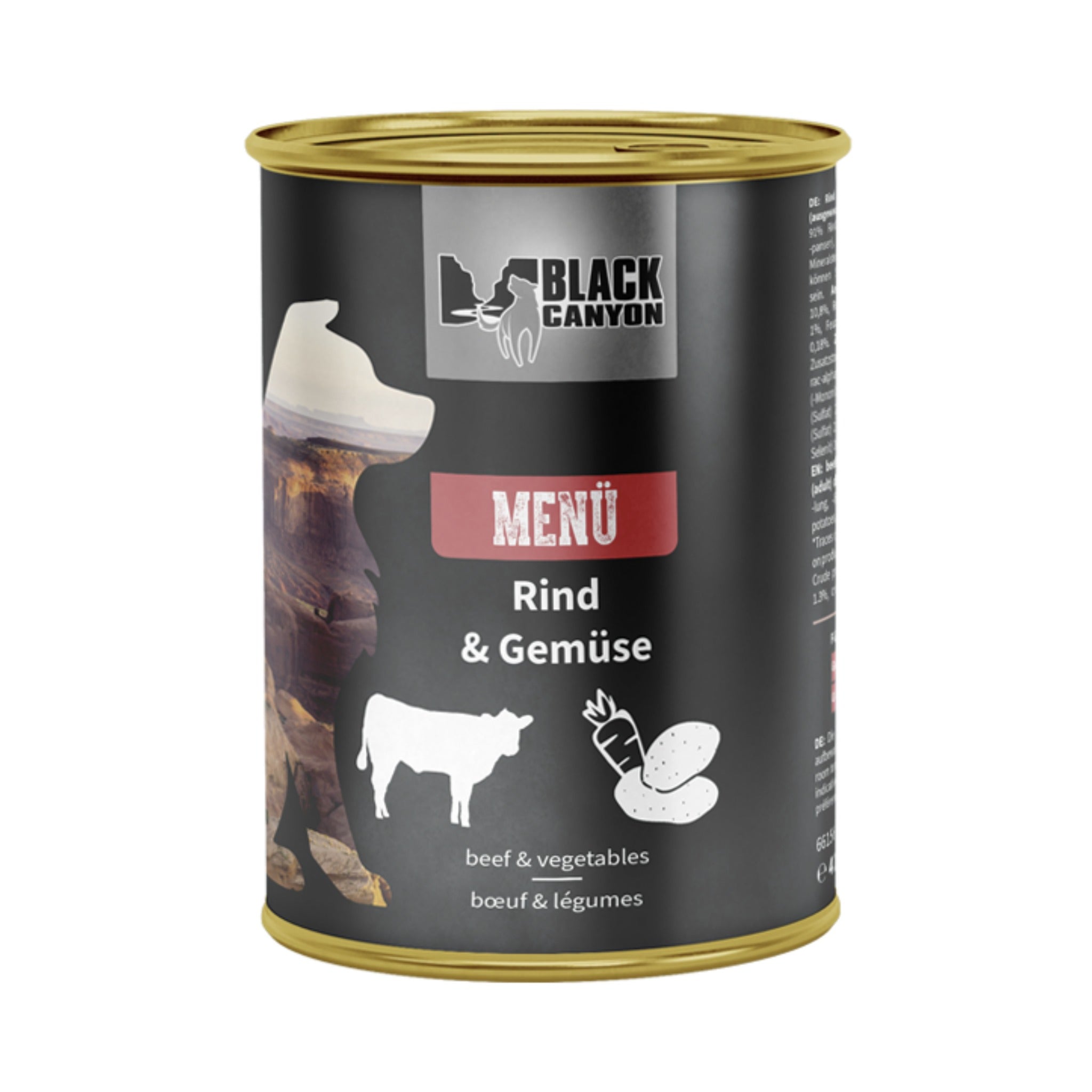 Black Canyon Menü - Rind & Gemüse, Hunde Nassfutter - Woofshack