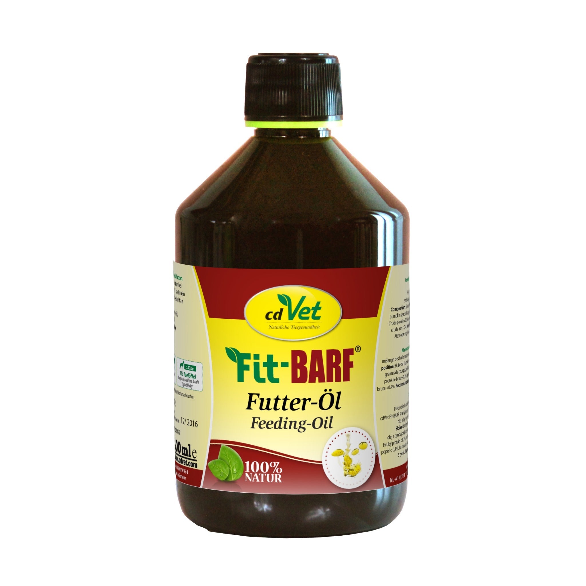 cdVet Fit-BARF Futter-Öl für Hunde - Woofshack