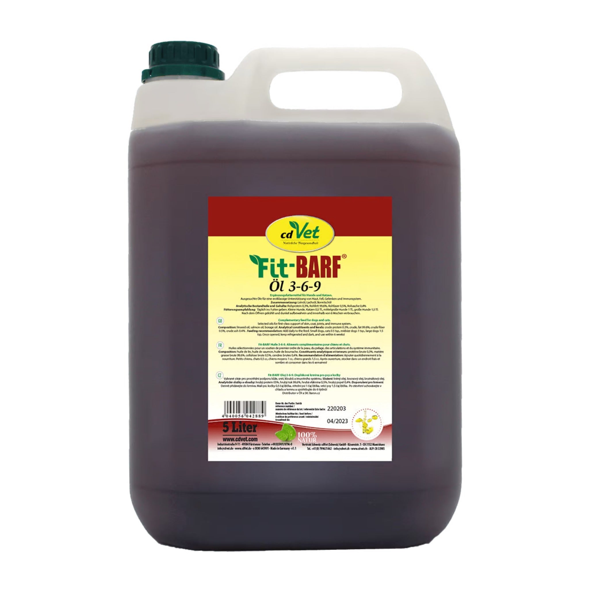 cdVet Fit-BARF Öl 3-6-9 für Hunde - Woofshack