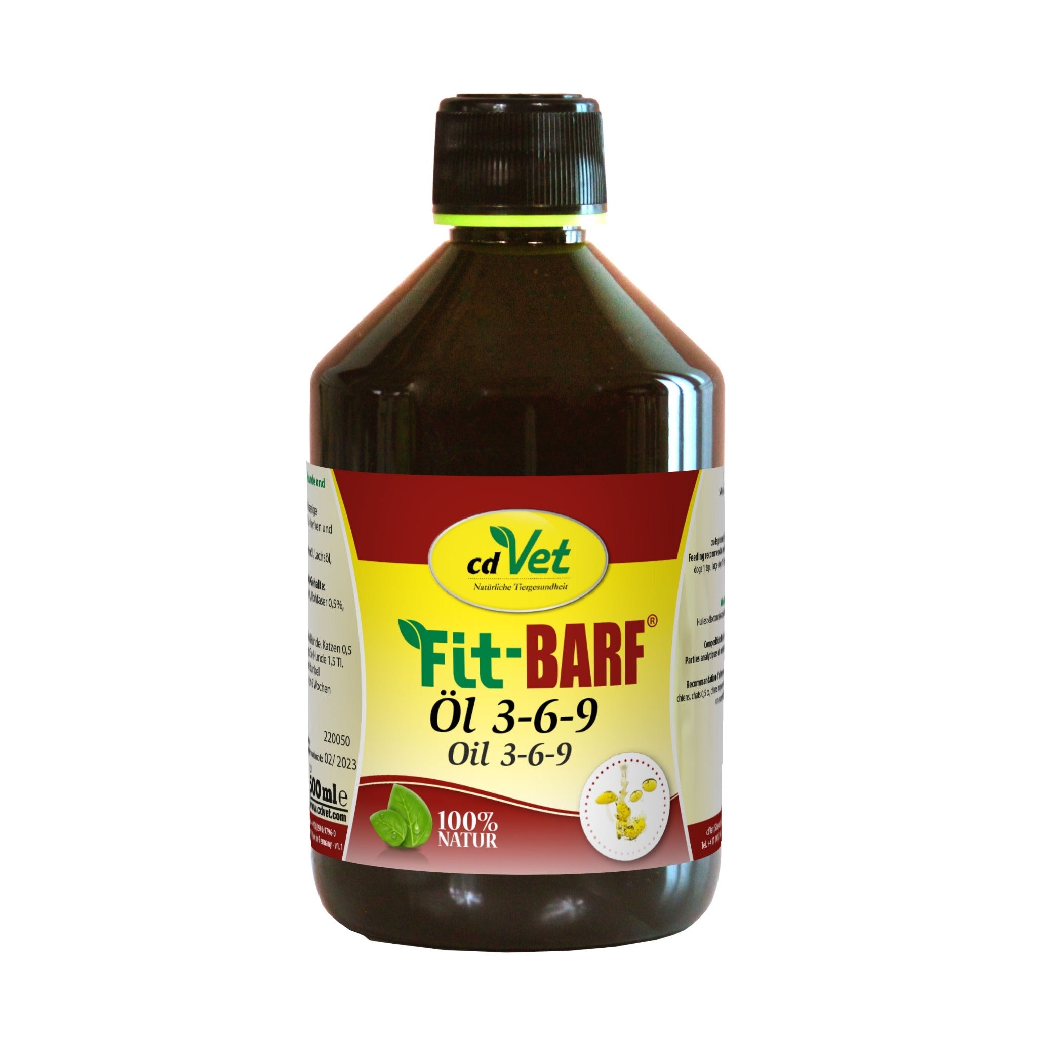 cdVet Fit-BARF Öl 3-6-9 für Hunde - Woofshack