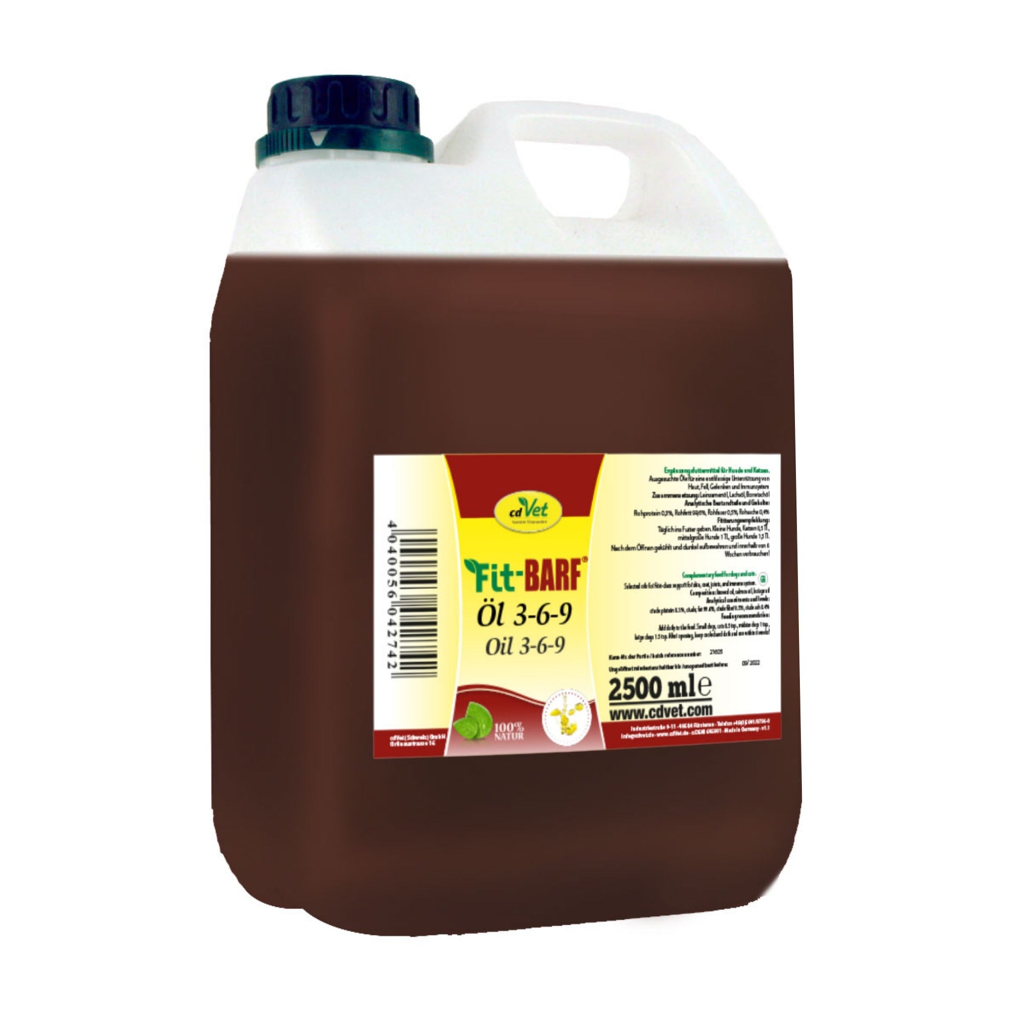 cdVet Fit-BARF Öl 3-6-9 für Hunde - Woofshack