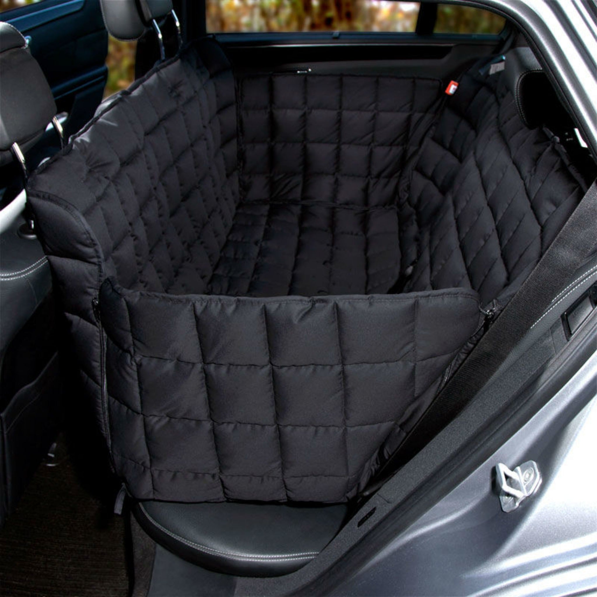 Doctor Bark 3-Sitz Autoschondecke Premium – Rutschfest, Kratzfest & Wasserdicht | Kompletter Rückbank-Schutz für Hunde | Made in Germany