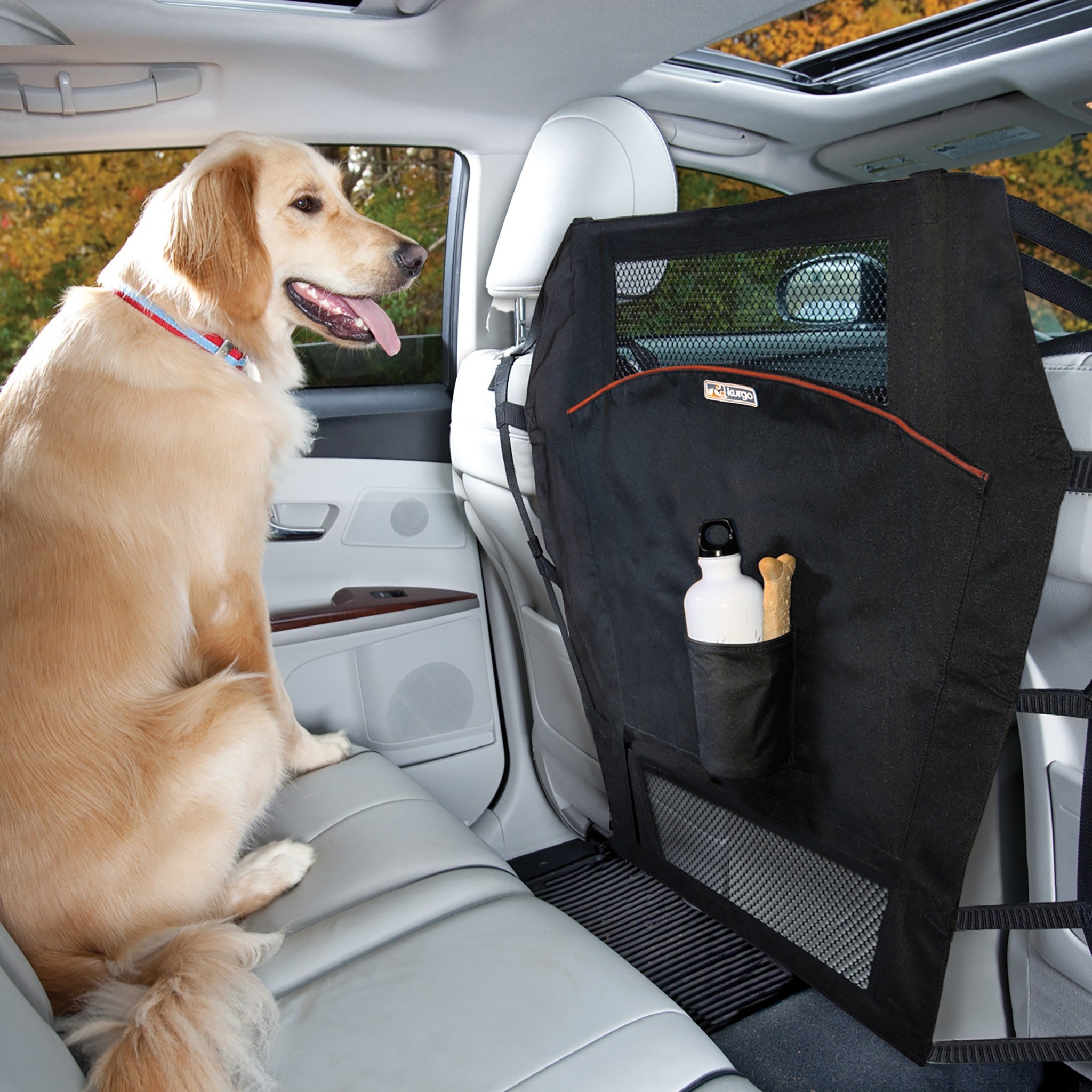 Kurgo Backseat Barrier, Hunde Autorücksitz Abtrennung - Woofshack