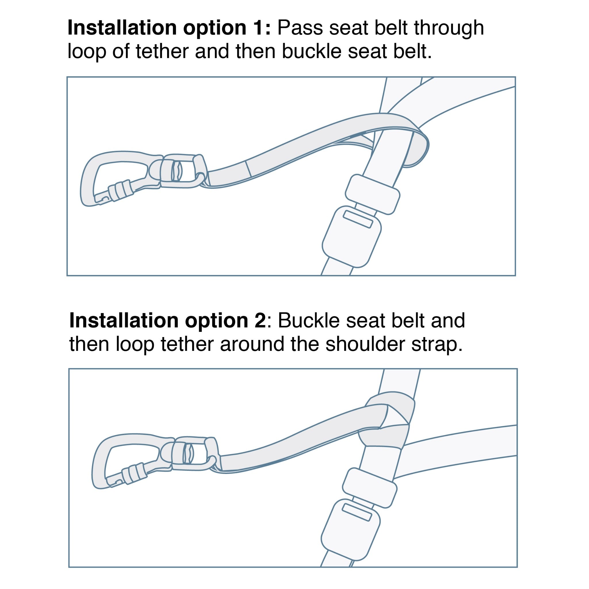 Kurgo Swivel Tether, Hundeautogurt - Woofshack