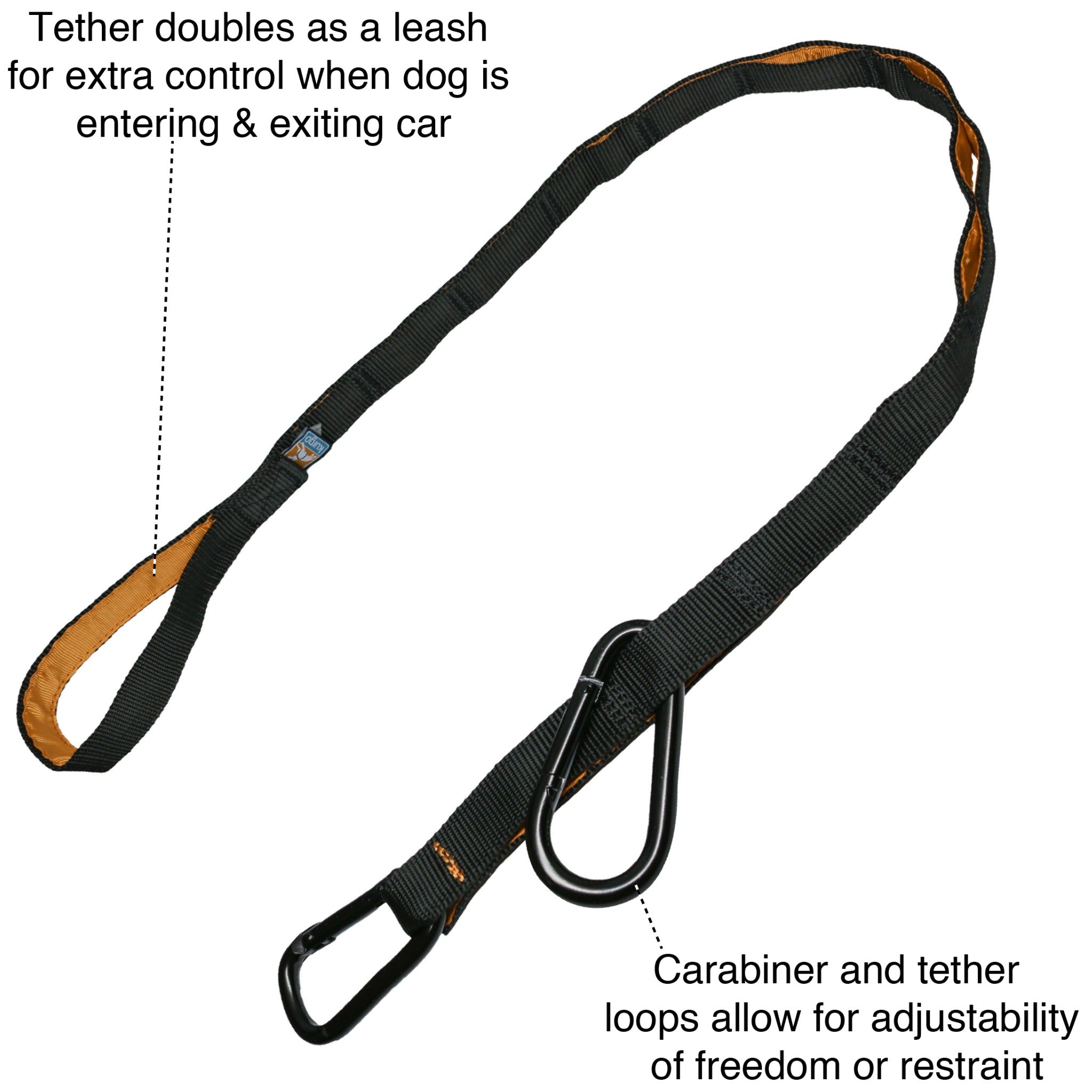 Kurgo Zip Line, Sicherheitsgurt für den Autotransport - Woofshack