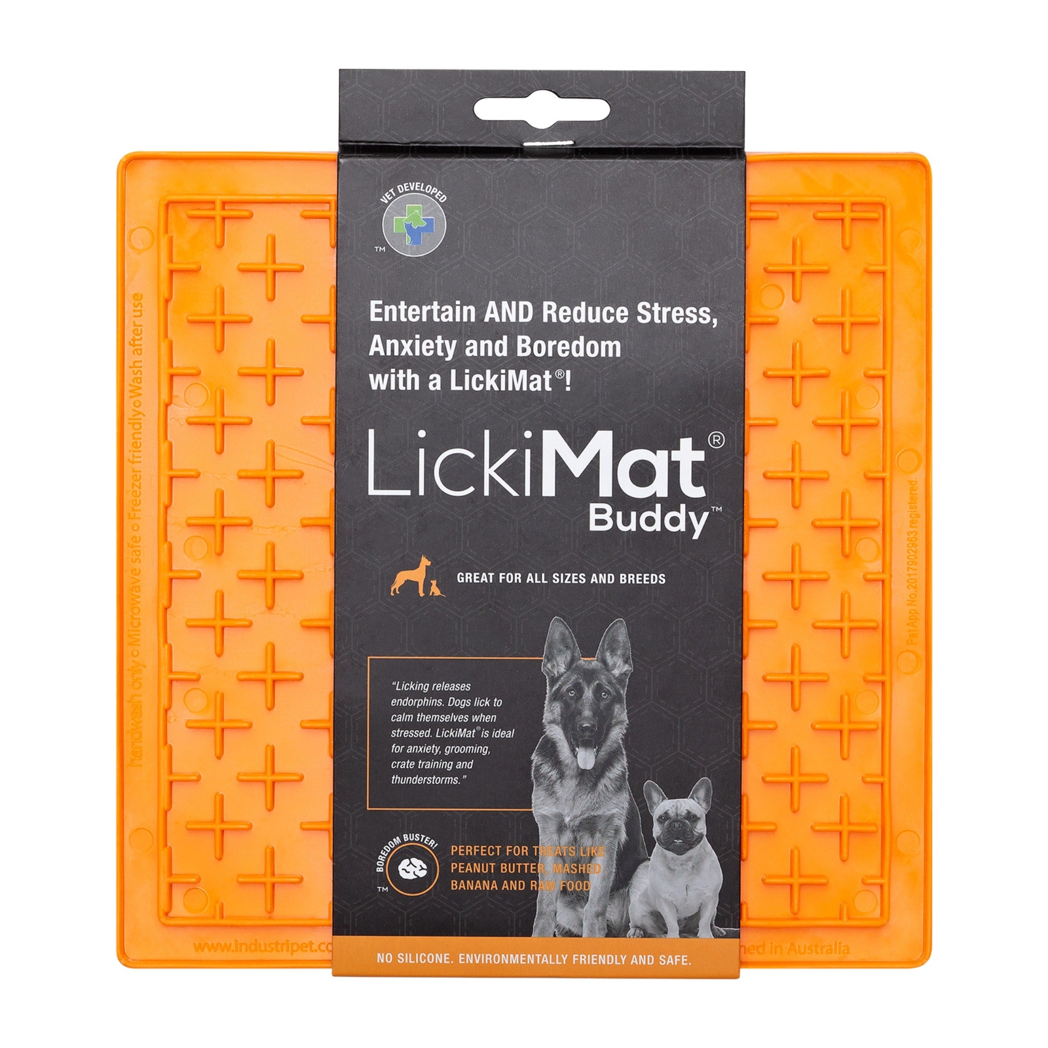LickiMat Classic Buddy Schleckmatte für Hunde - Anti-Stress & Beschäftigung