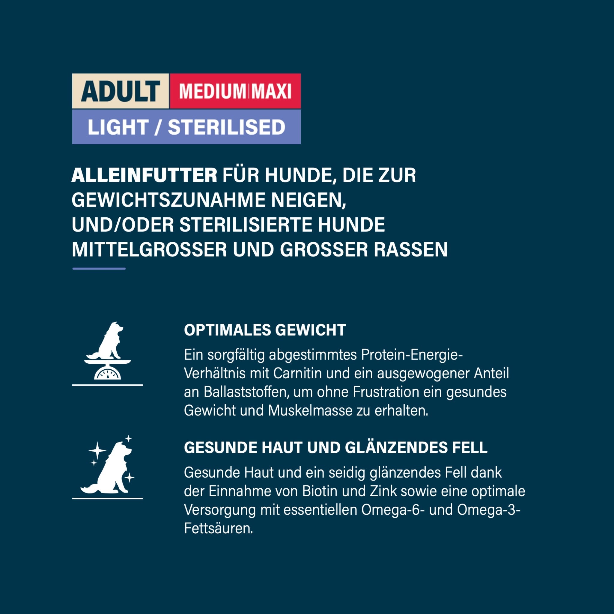 Pro-Nutrition Prestige Adult Medium-Maxi Light/Sterilised, Hundefutter - Woofshack