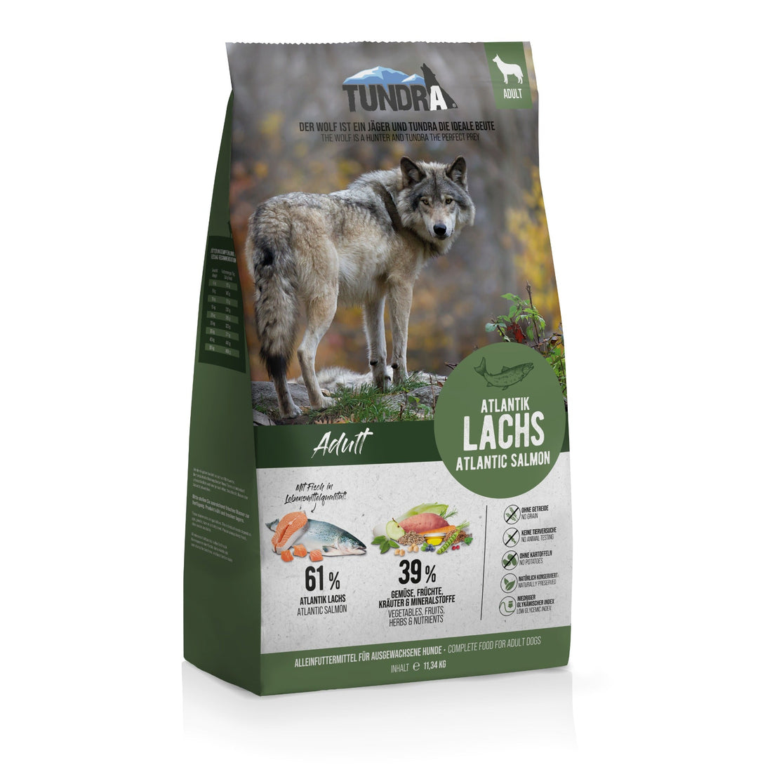 Tundra Dog Adult Trockenfutter, Atlantik Lachs - Woofshack