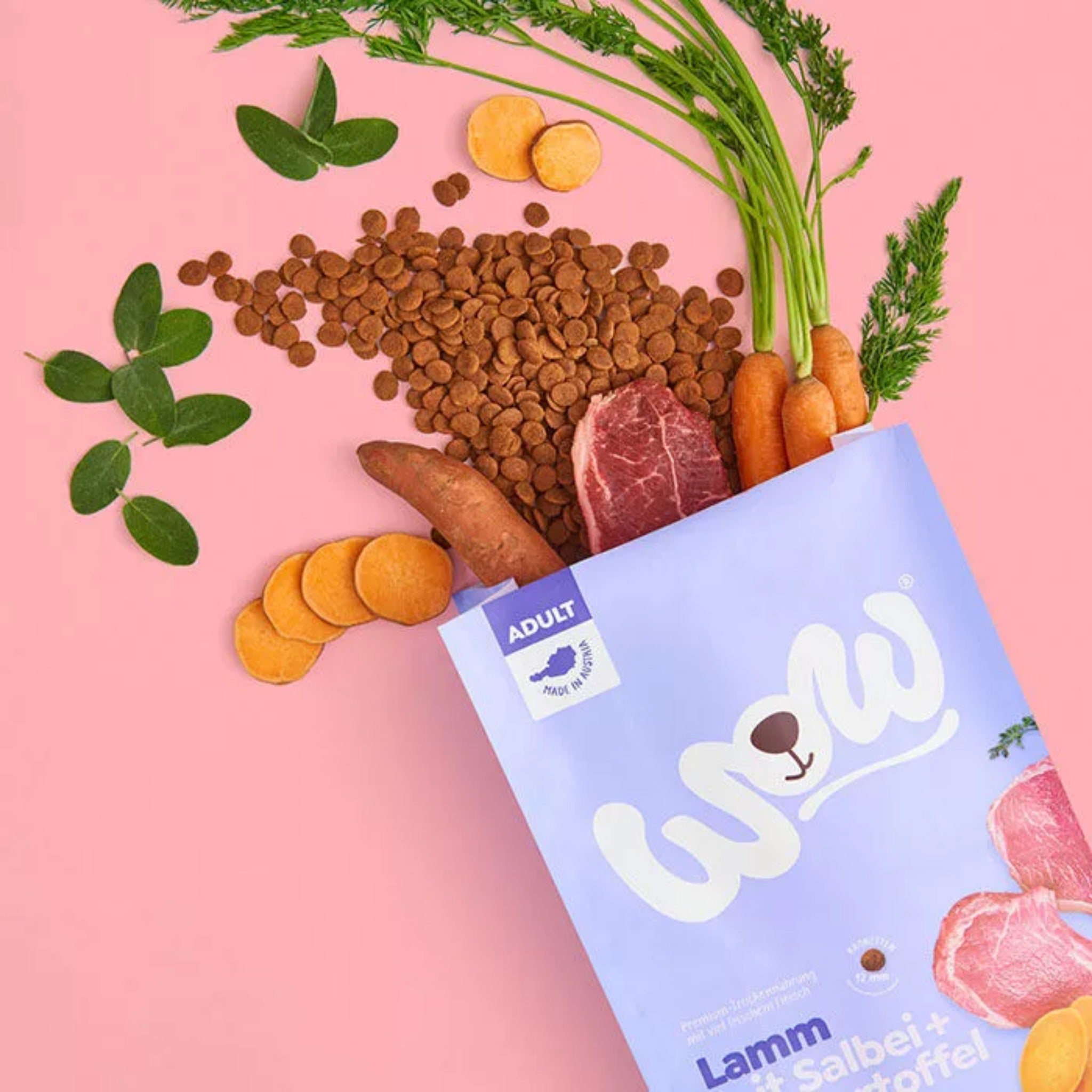 WOW Adult Hundetrockenfutter - Lamm, Salbei & Süßkartoffel - Woofshack