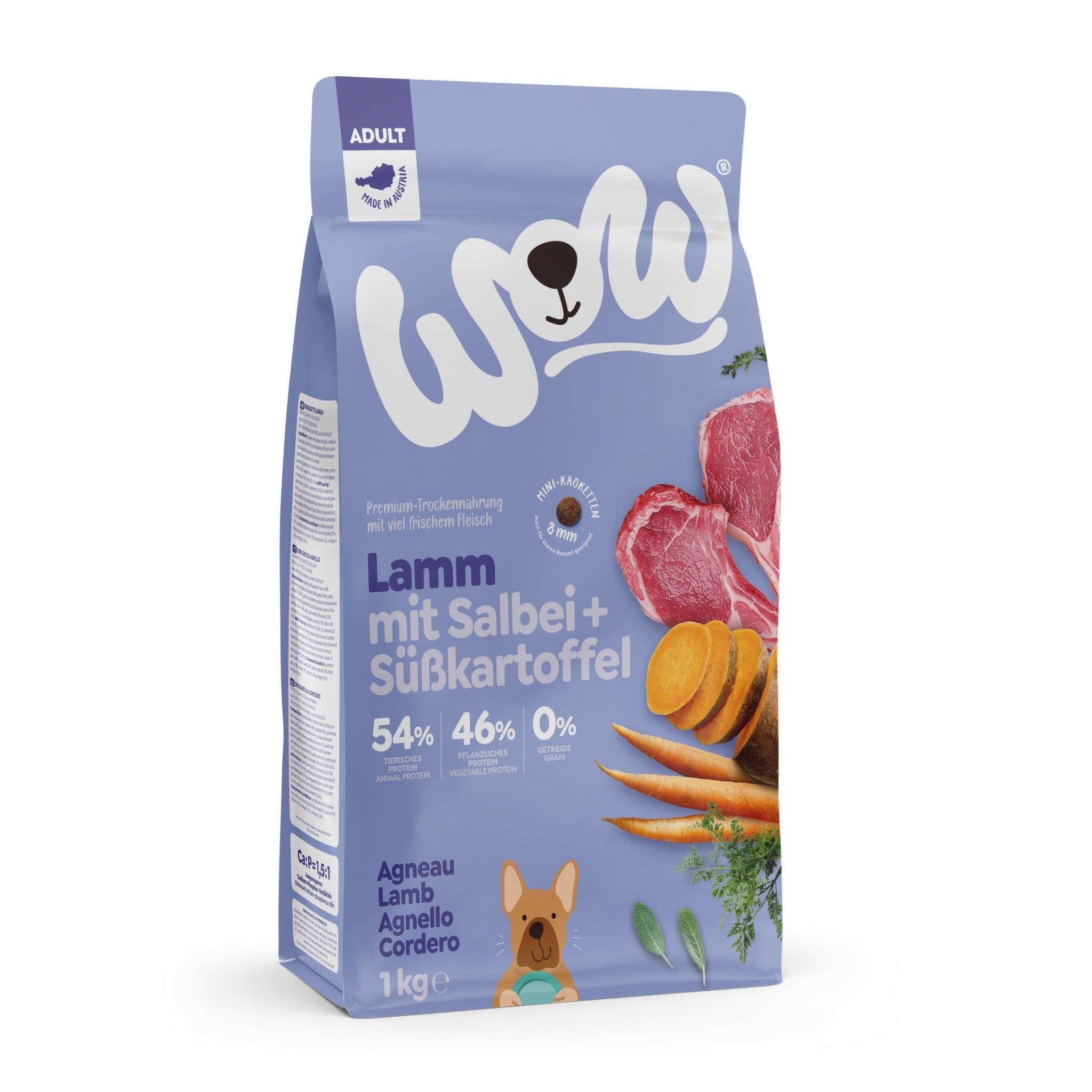 WOW Adult Hundetrockenfutter - Lamm, Salbei & Süßkartoffel - Woofshack