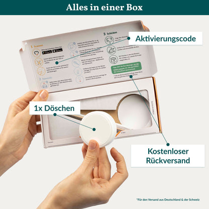 Vetevo Mineralstoff Test Plus Hund – Fellanalyse auf 19 Mineralstoffe, Spurenelemente &amp; toxische Metalle | Schwermetall-Belastung erkennen | Einfach zuhause testen