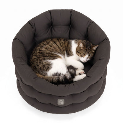 4cats by Doctor Bark Katzenbett Deluxe für Kater – Katerbett, waschbar bis 95 °C, Made in Germany | Der Rückzugsort, den dein Kater wirklich braucht - Woofshack