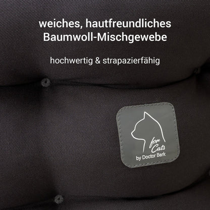 4cats by Doctor Bark Katzenbett Deluxe für Kater – Katerbett, waschbar bis 95 °C, Made in Germany | Der Rückzugsort, den dein Kater wirklich braucht - Woofshack