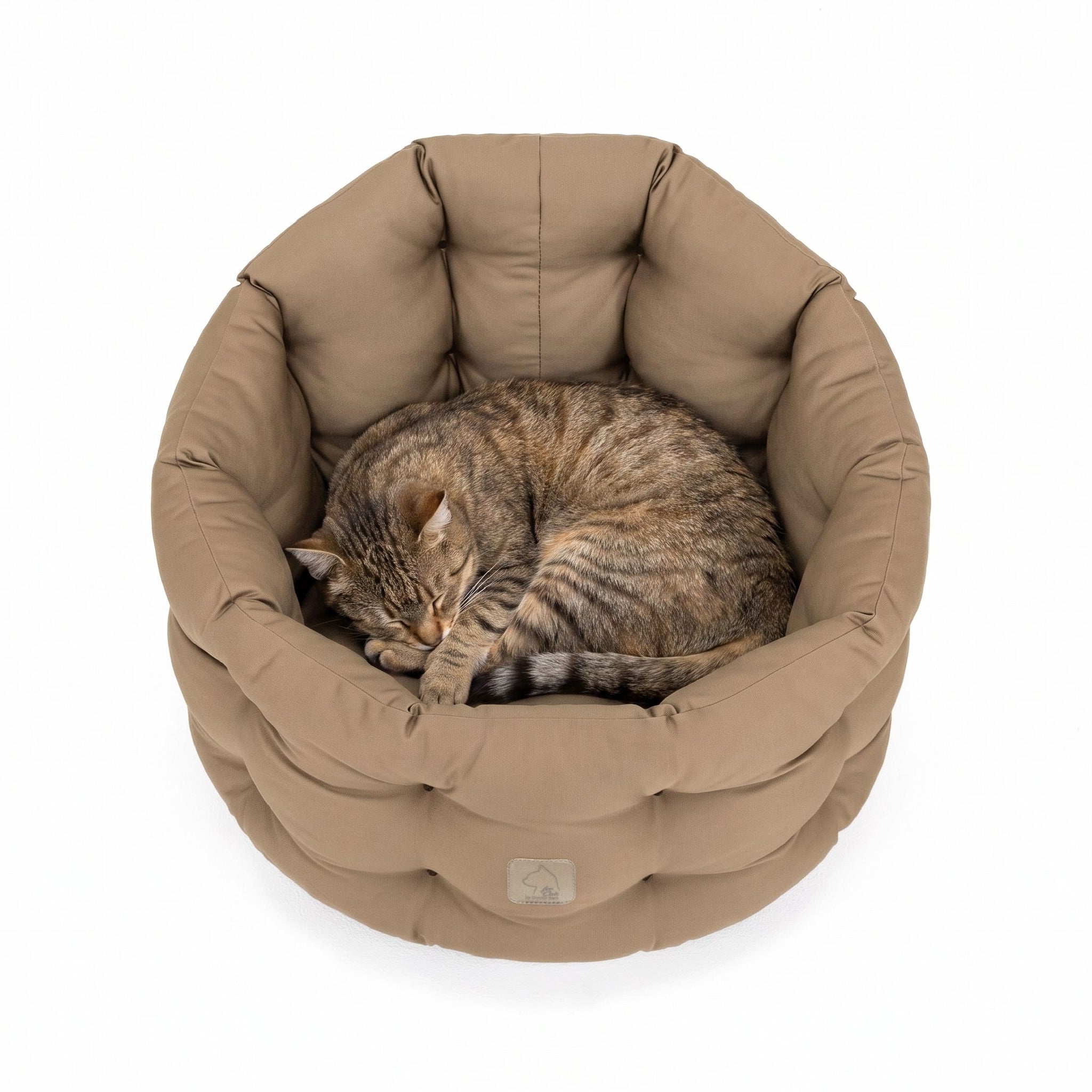 4cats by Doctor Bark Katzenbett Deluxe – Rundes Katzennest | Waschbar bis 95 °C | Formstabil &amp; Langlebig | Made in Germany - Woofshack