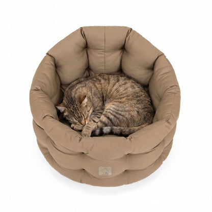 4cats by Doctor Bark Katzenbett Deluxe – Rundes Katzennest | Waschbar bis 95 °C | Formstabil &amp; Langlebig | Made in Germany - Woofshack