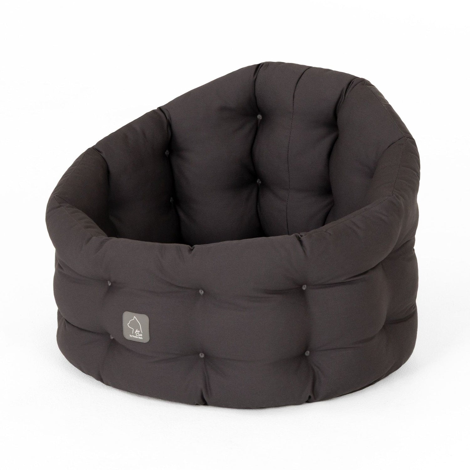 4cats by Doctor Bark Katzenbett Deluxe – Rundes Katzennest | Waschbar bis 95 °C | Formstabil &amp; Langlebig | Made in Germany - Woofshack