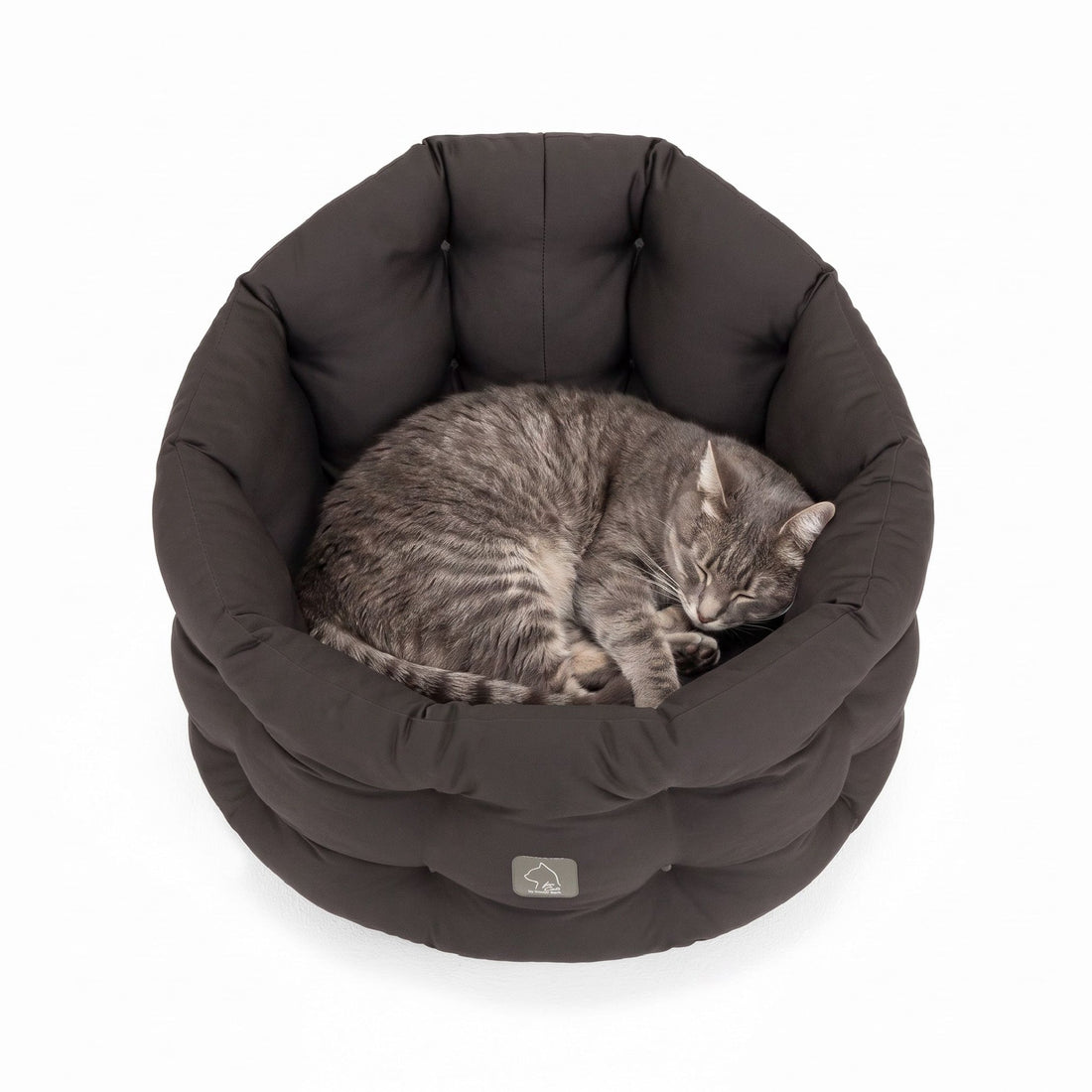 4cats by Doctor Bark Katzenbett Deluxe – Rundes Katzennest | Waschbar bis 95 °C | Formstabil &amp; Langlebig | Made in Germany - Woofshack