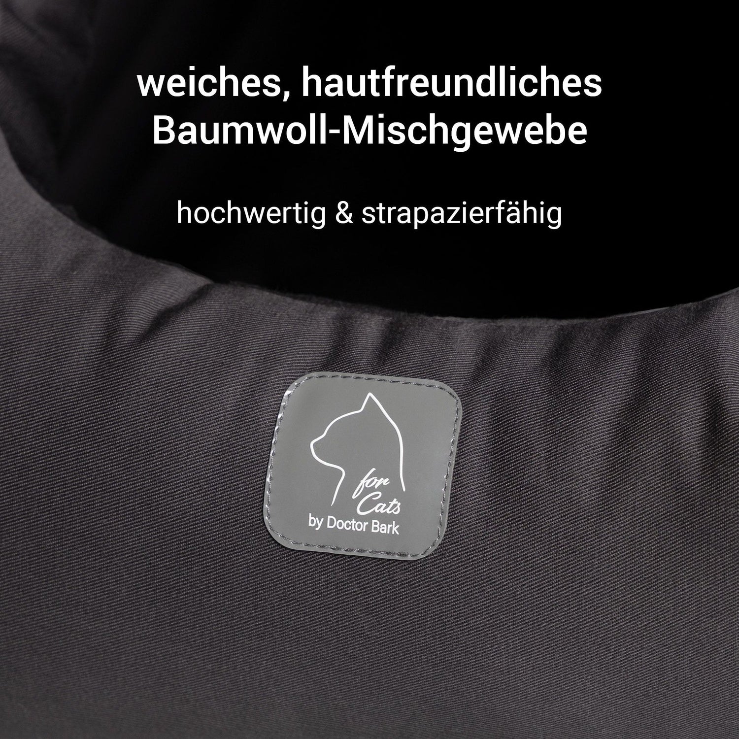 4cats by Doctor Bark Katzenhöhle Deluxe – Das waschbare Katzenbett für Katzen, die sich sicher geborgen fühlen wollen - Woofshack