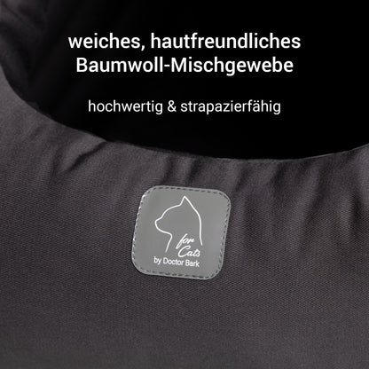 4cats by Doctor Bark Katzenhöhle Deluxe – Das waschbare Katzenbett für Katzen, die sich sicher geborgen fühlen wollen - Woofshack