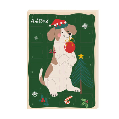 AniForte Adventskalender für Hunde 2026 - Festliche Genussmomente mit neun leckeren Snack-Sorten, schonend gebackenen Funktionssnacks und knusprigen Kokos Sticks - Woofshack
