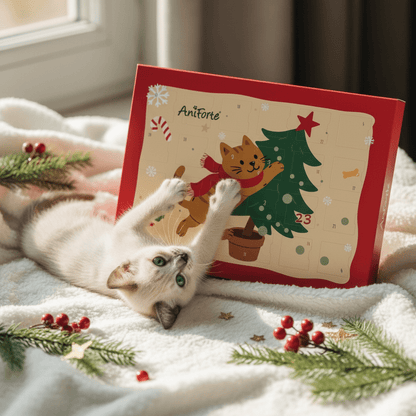 AniForte Adventskalender für Katzen 2025 - 24 natürliche Snacks - Woofshack