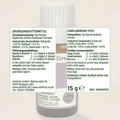 AniForte Bachblüten Vervain Überdreht - Globuli - Woofshack
