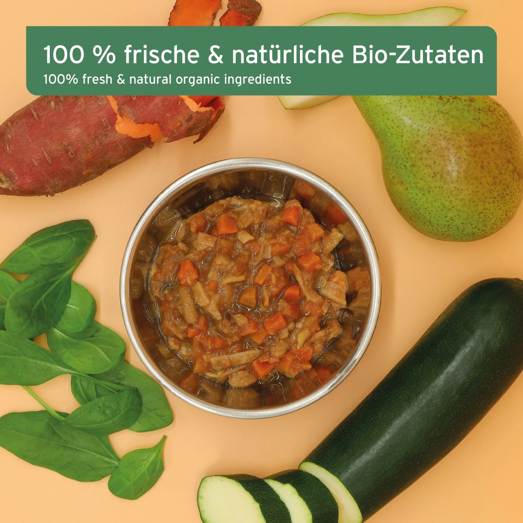 AniForte BIO BARF - Püree mit Süßkartoffel &amp; Birne für Hunde - Woofshack