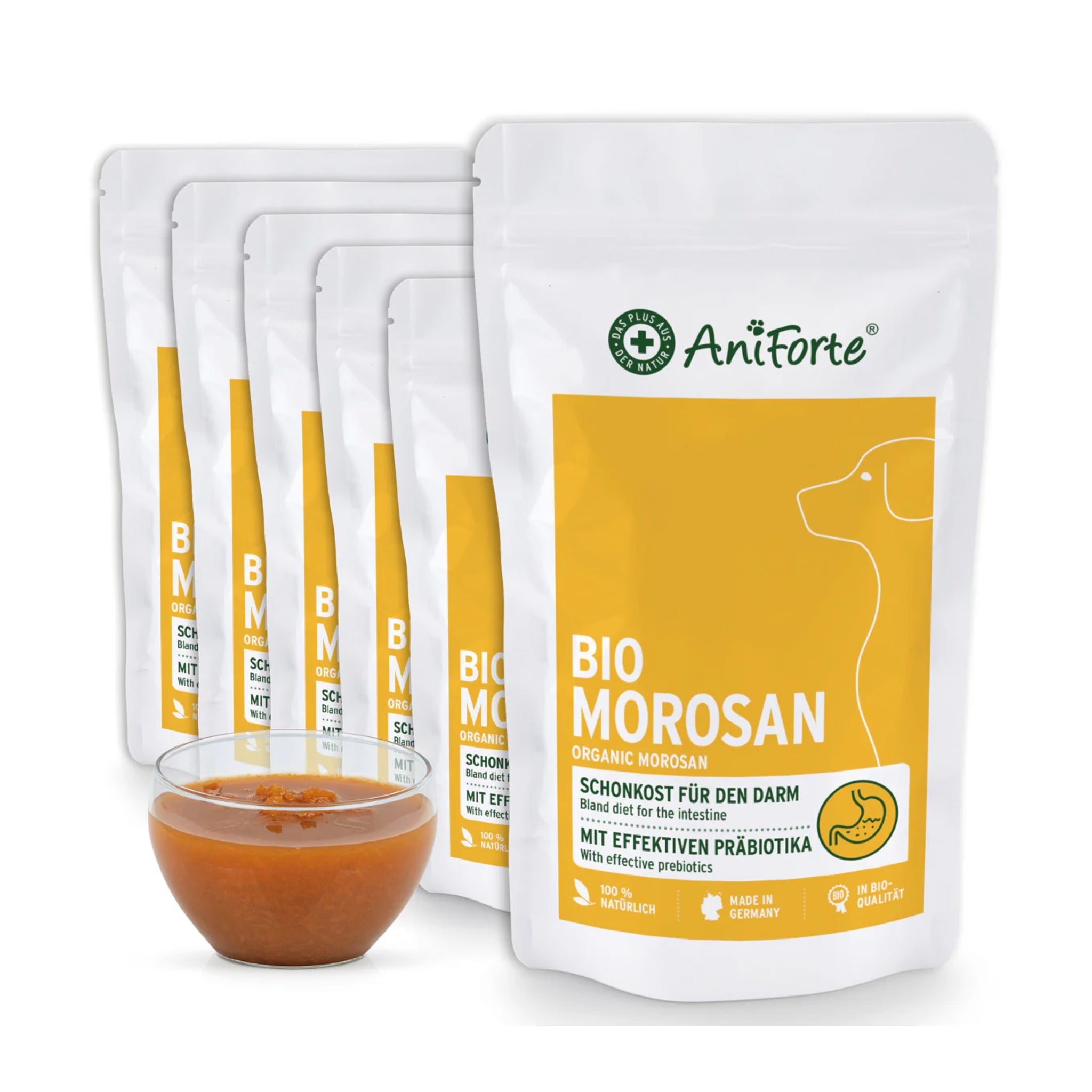 AniForte Bio Morosan Schonkost für Hunde – Natürliche Hilfe bei Durchfall &amp; Verdauungsproblemen, Bio - Qualität mit Morosuppe - Woofshack