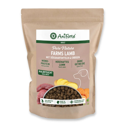 AniForte Farms Lamb – Getreidefreies Lamm Trockenfutter für Hunde mit empfindlicher Verdauung - Woofshack