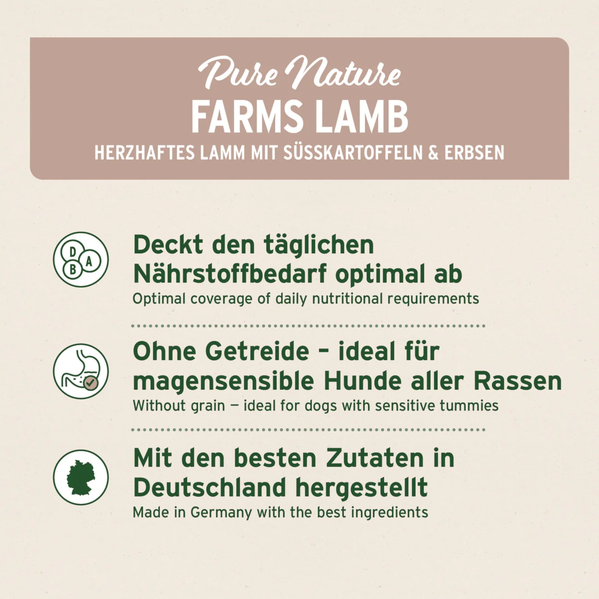 AniForte Farms Lamb – Getreidefreies Lamm Trockenfutter für Hunde mit empfindlicher Verdauung - Woofshack