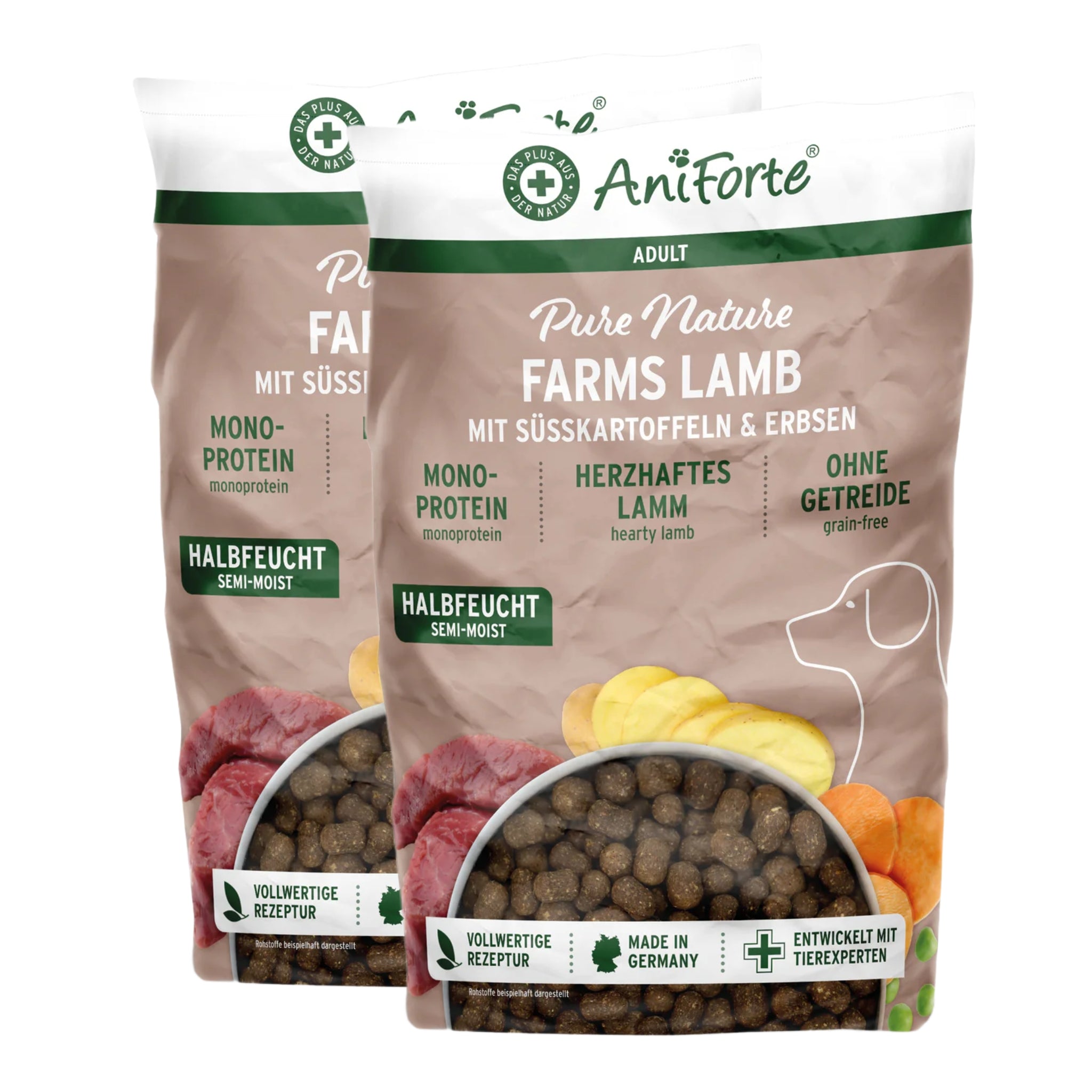 AniForte Farms Lamb – Getreidefreies Lamm Trockenfutter für Hunde mit empfindlicher Verdauung - Woofshack